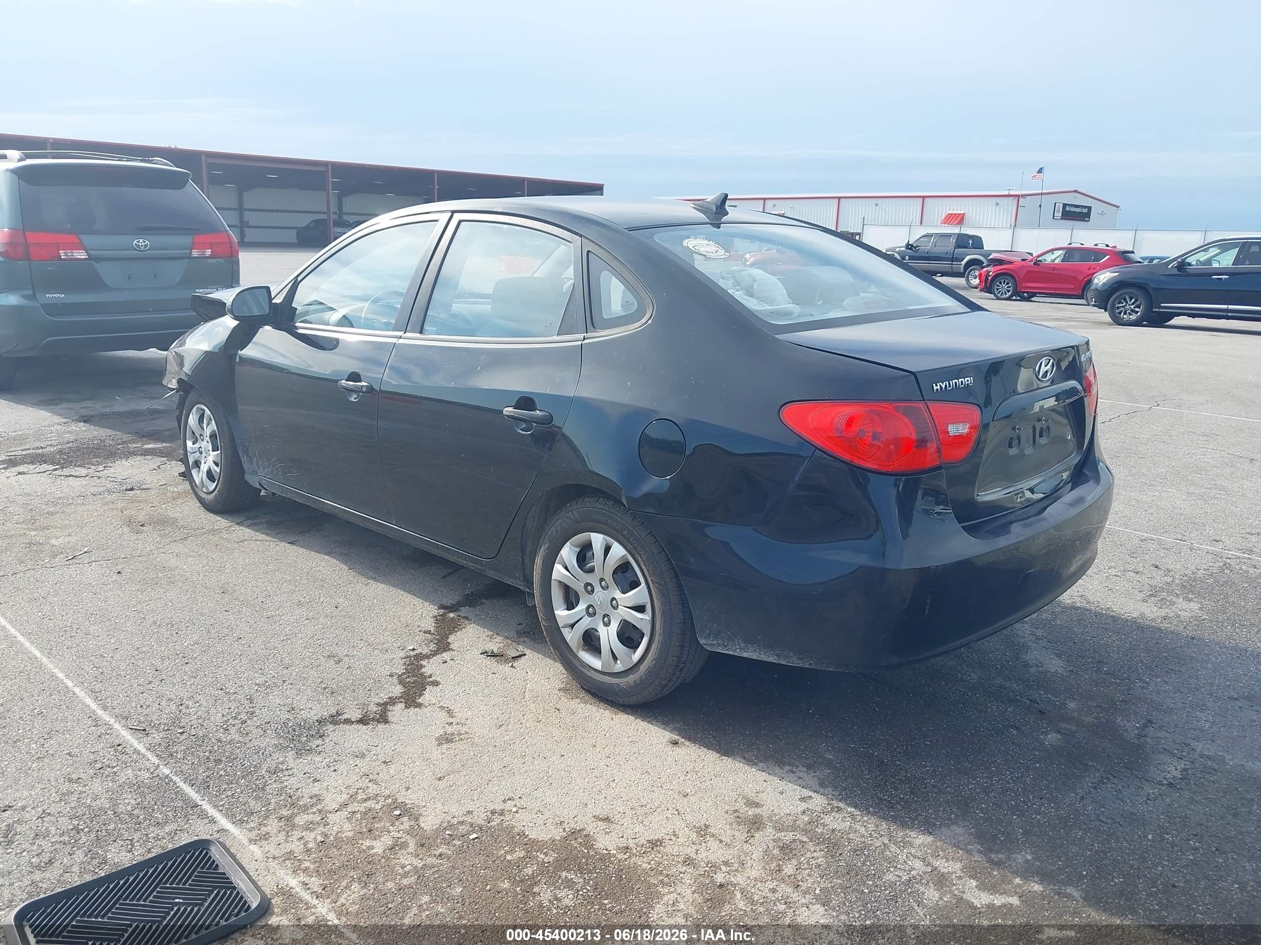 2009 Hyundai Elantra Gls Black vin: KMHDU46D09U781224
