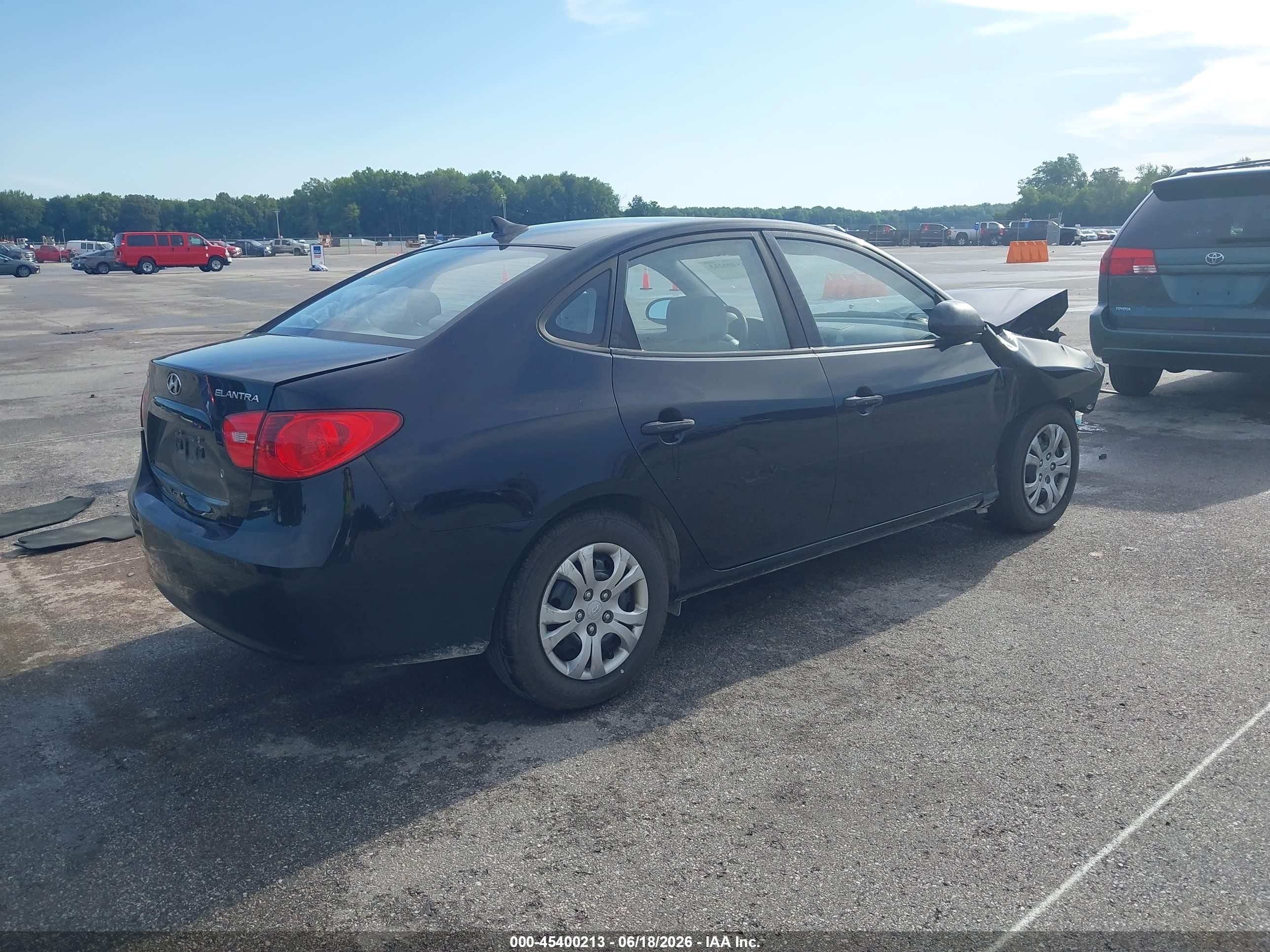 2009 Hyundai Elantra Gls Black vin: KMHDU46D09U781224