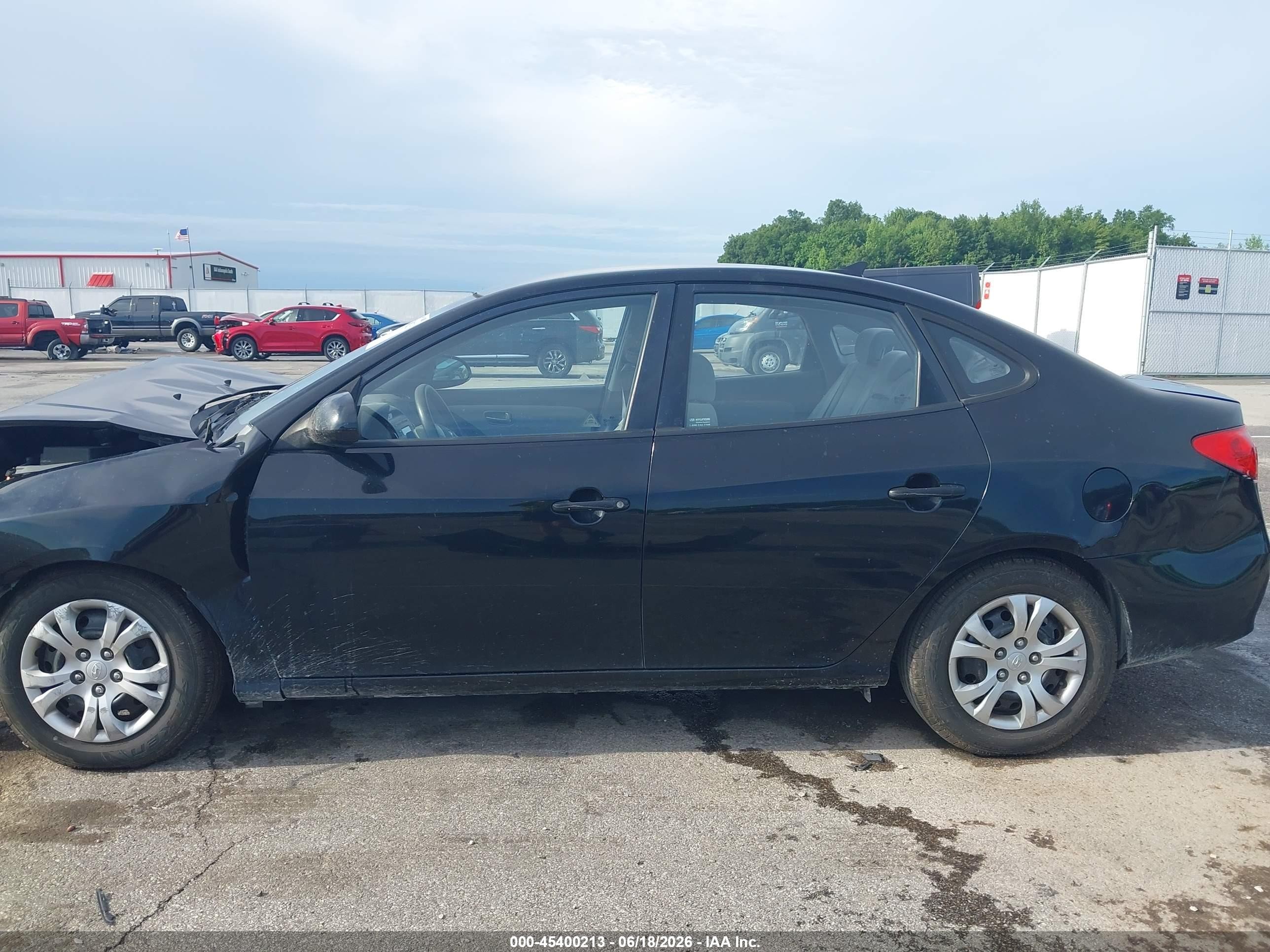 2009 Hyundai Elantra Gls Black vin: KMHDU46D09U781224
