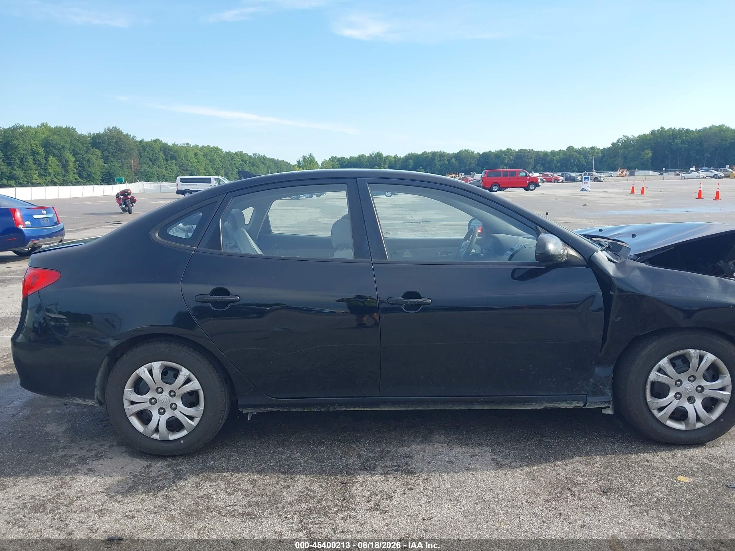 2009 Hyundai Elantra Gls Black vin: KMHDU46D09U781224
