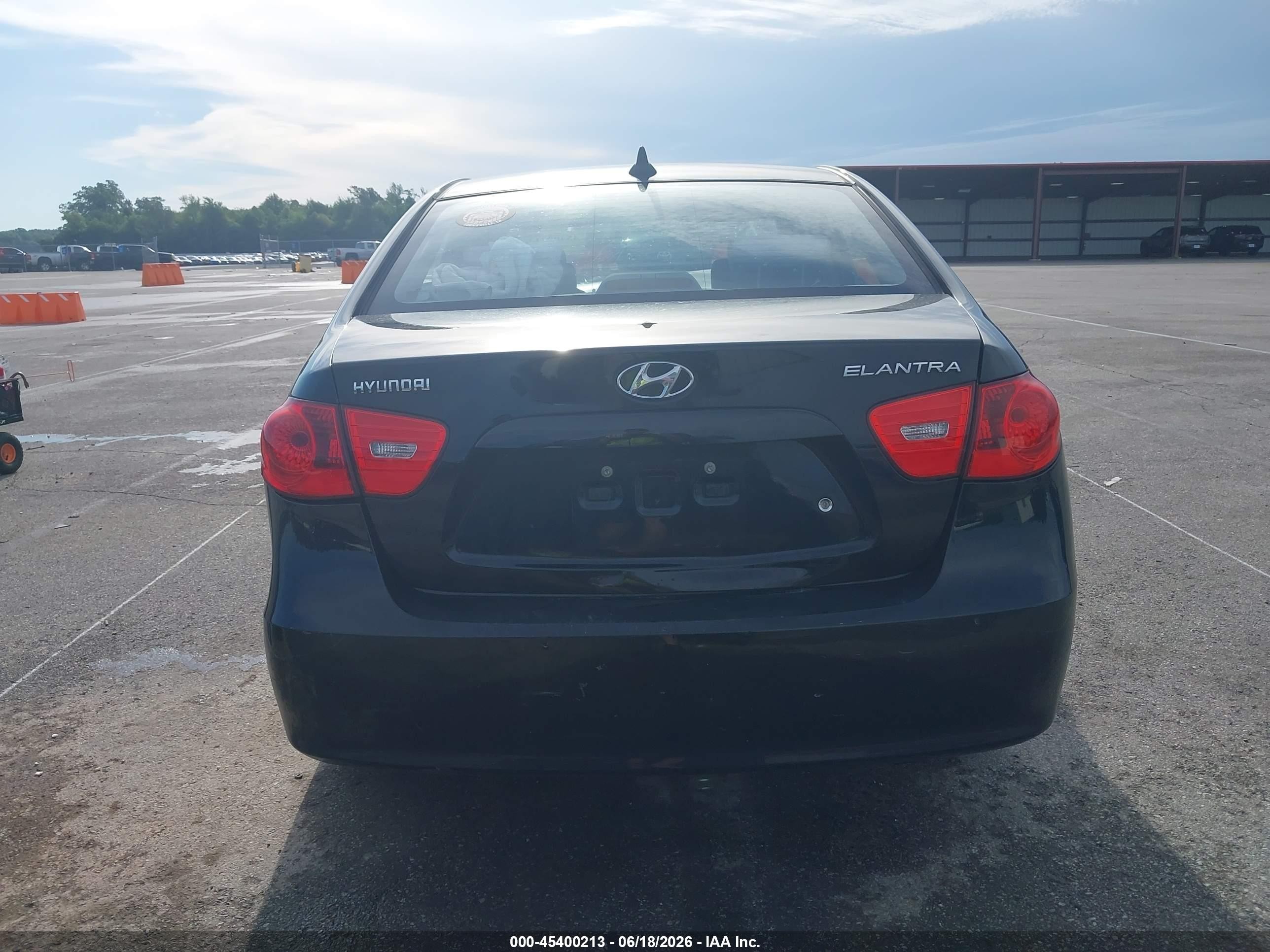 2009 Hyundai Elantra Gls Black vin: KMHDU46D09U781224