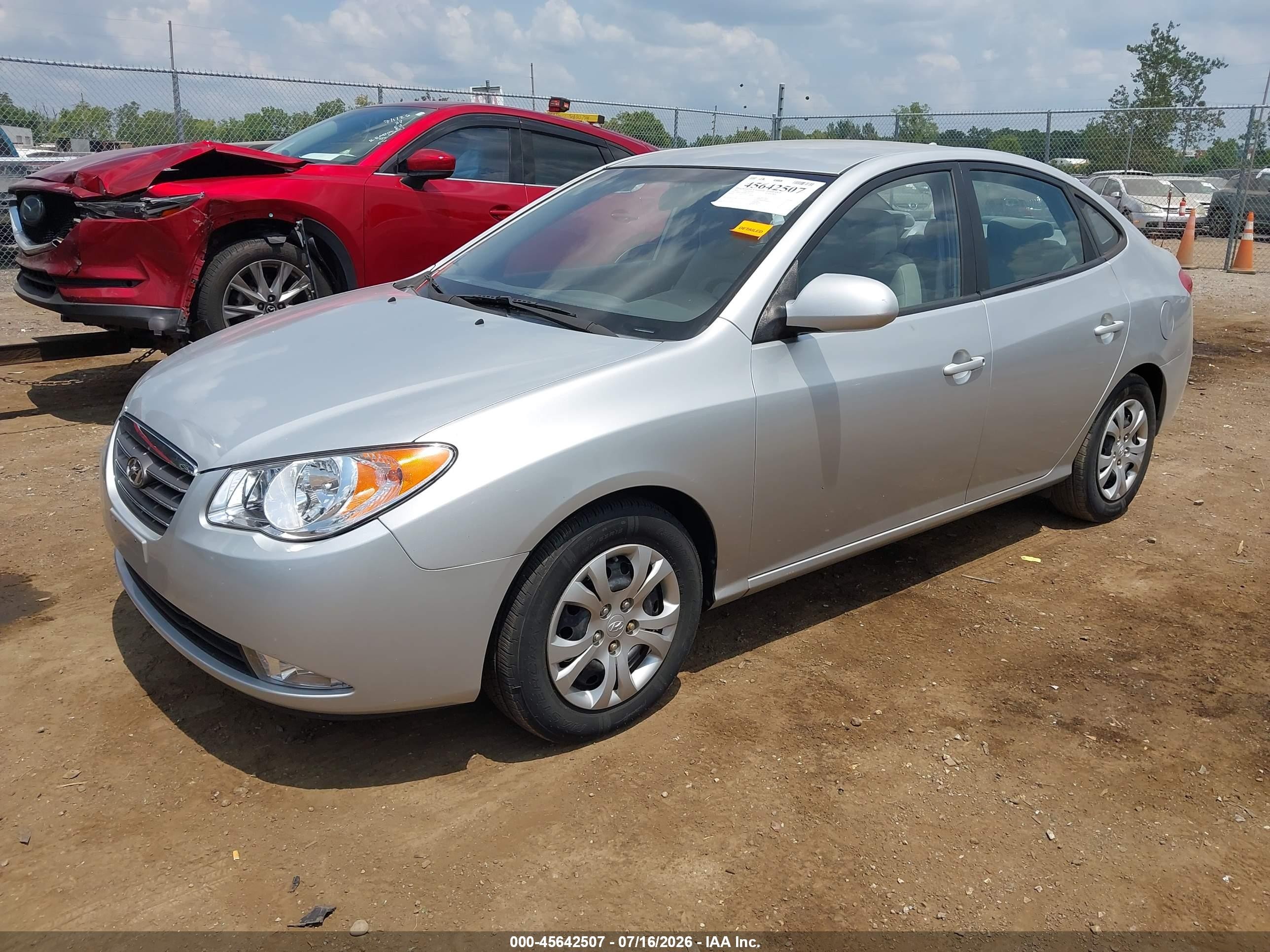 2009 Hyundai Elantra Gls Серебряный vin: KMHDU46D09U793325