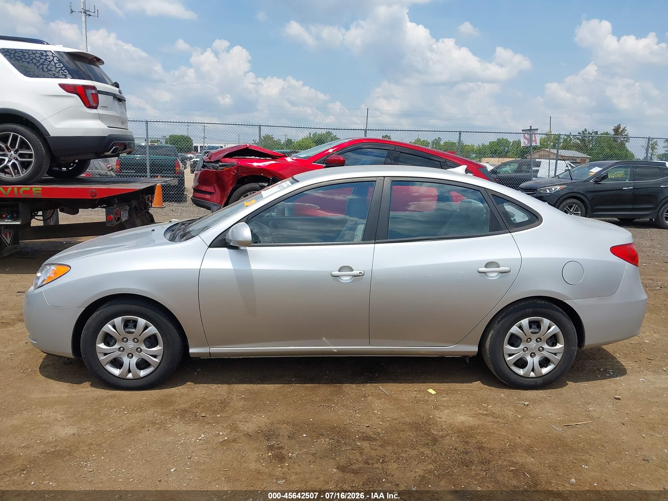 2009 Hyundai Elantra Gls Серебряный vin: KMHDU46D09U793325