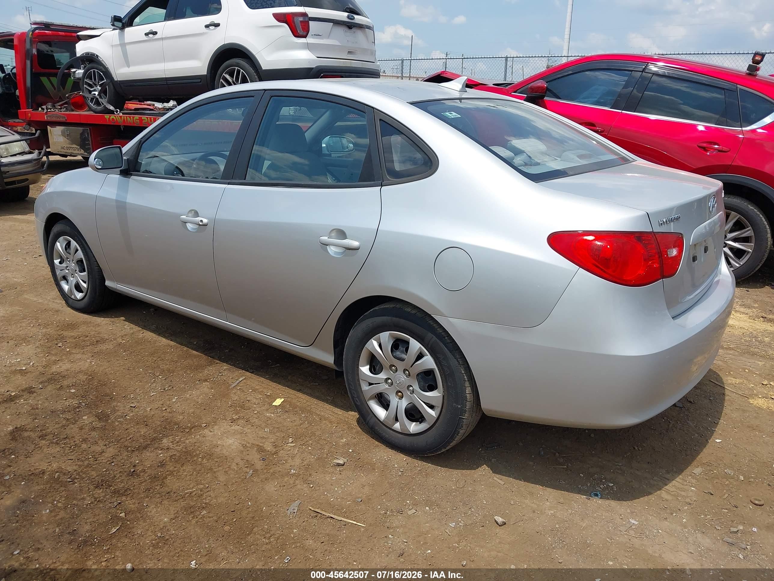 2009 Hyundai Elantra Gls Серебряный vin: KMHDU46D09U793325