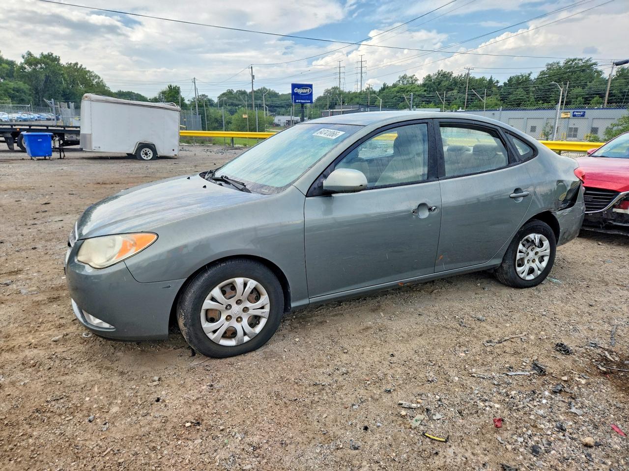 2009 Hyundai Elantra Gls Gray vin: KMHDU46D09U806994
