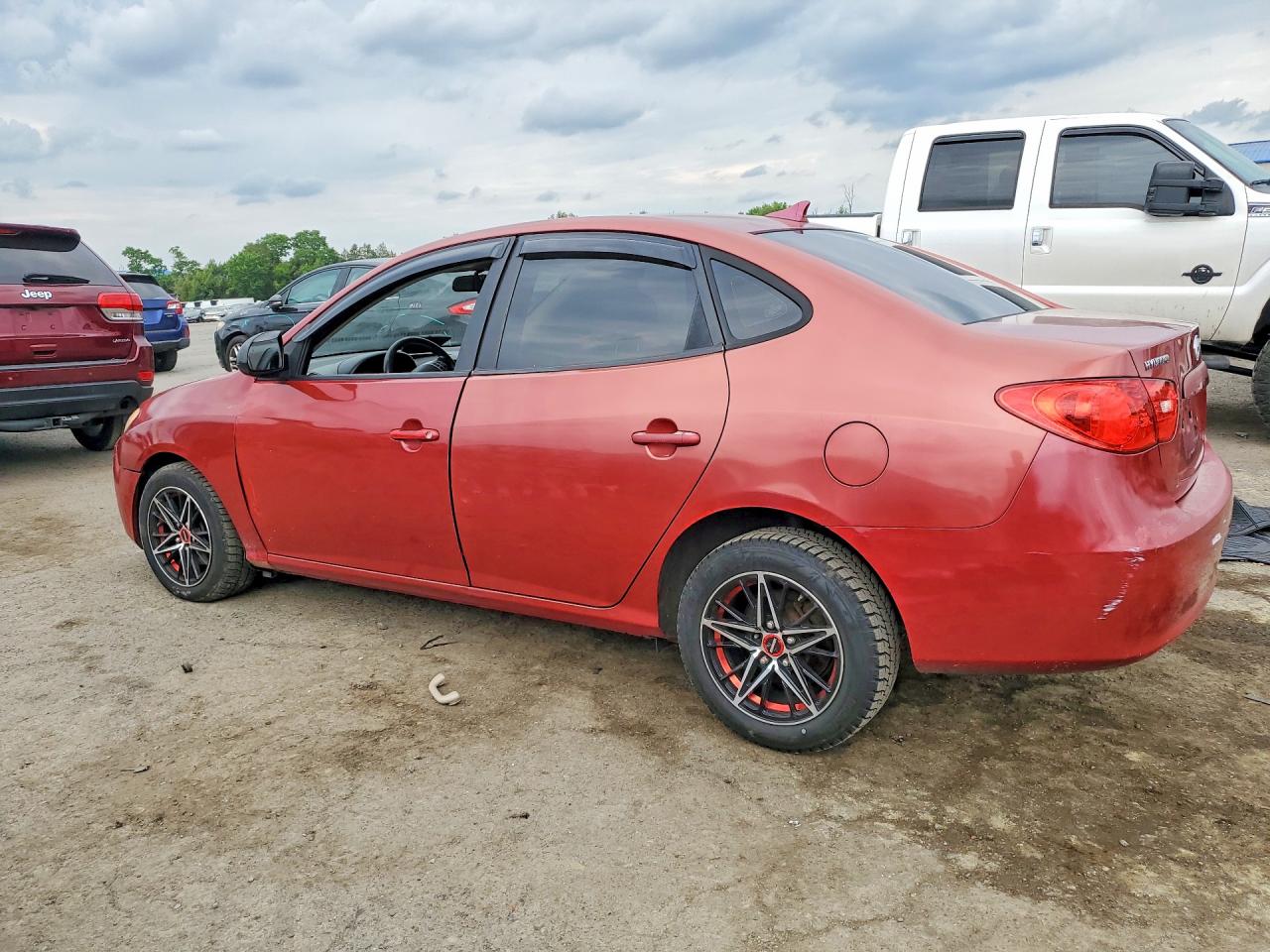 2009 Hyundai Elantra Red vin: KMHDU46D09U825223
