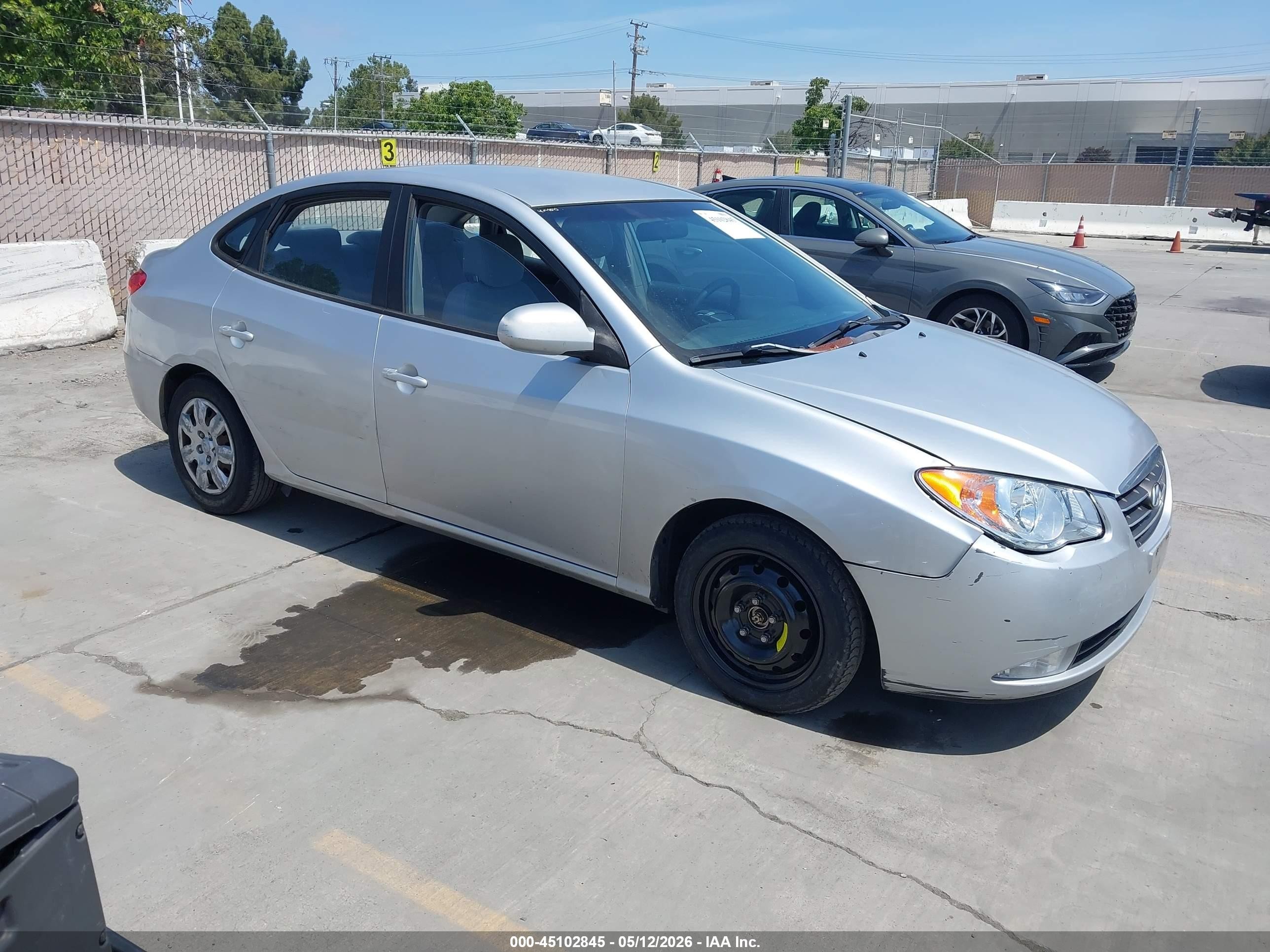 2007 Hyundai Elantra Gls/limited/se Silver vin: KMHDU46D17U016696
