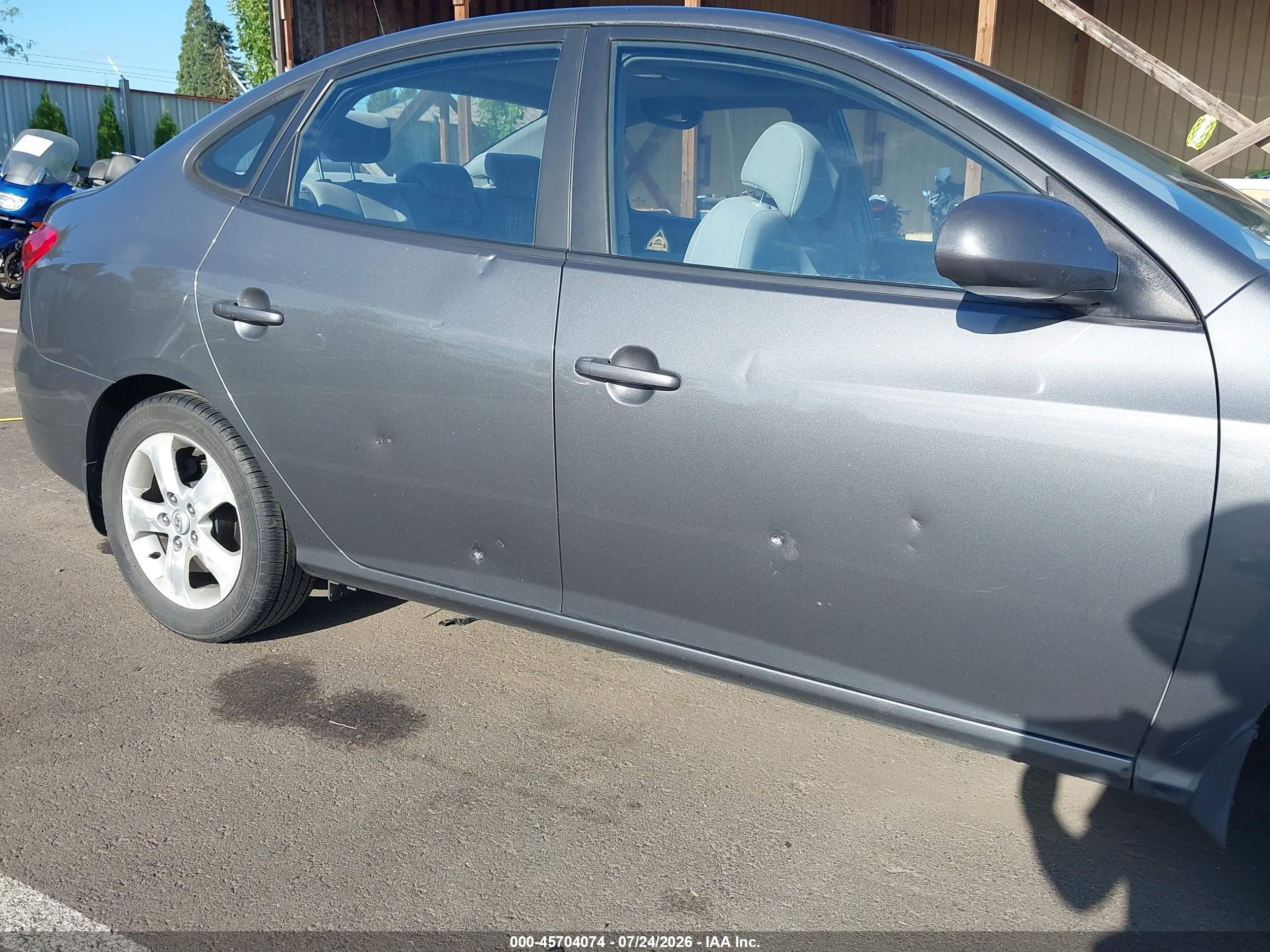 2007 Hyundai Elantra Gls/limited/se Gray vin: KMHDU46D17U034017