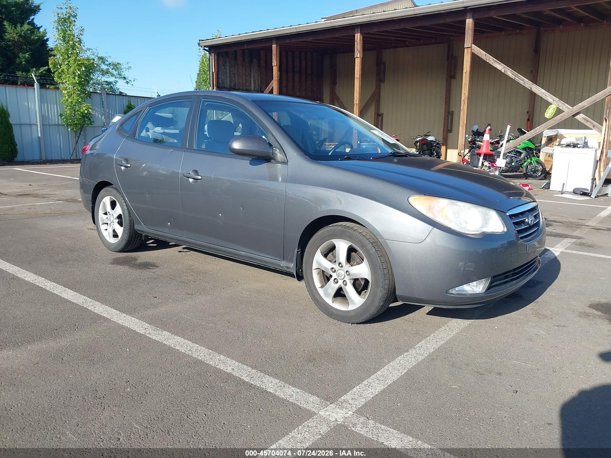 2007 Hyundai Elantra Gls/limited/se Gray vin: KMHDU46D17U034017