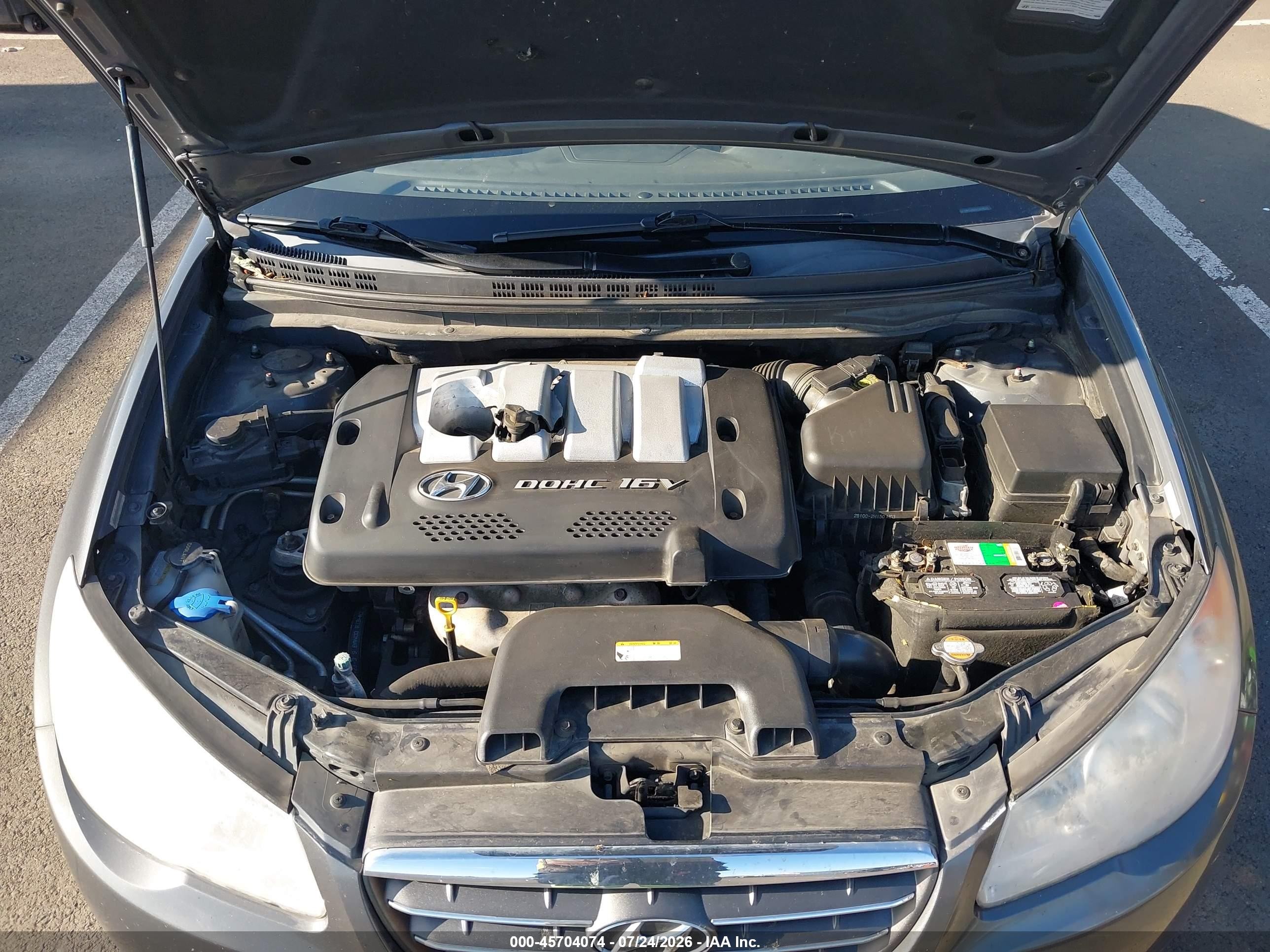 2007 Hyundai Elantra Gls/limited/se Gray vin: KMHDU46D17U034017