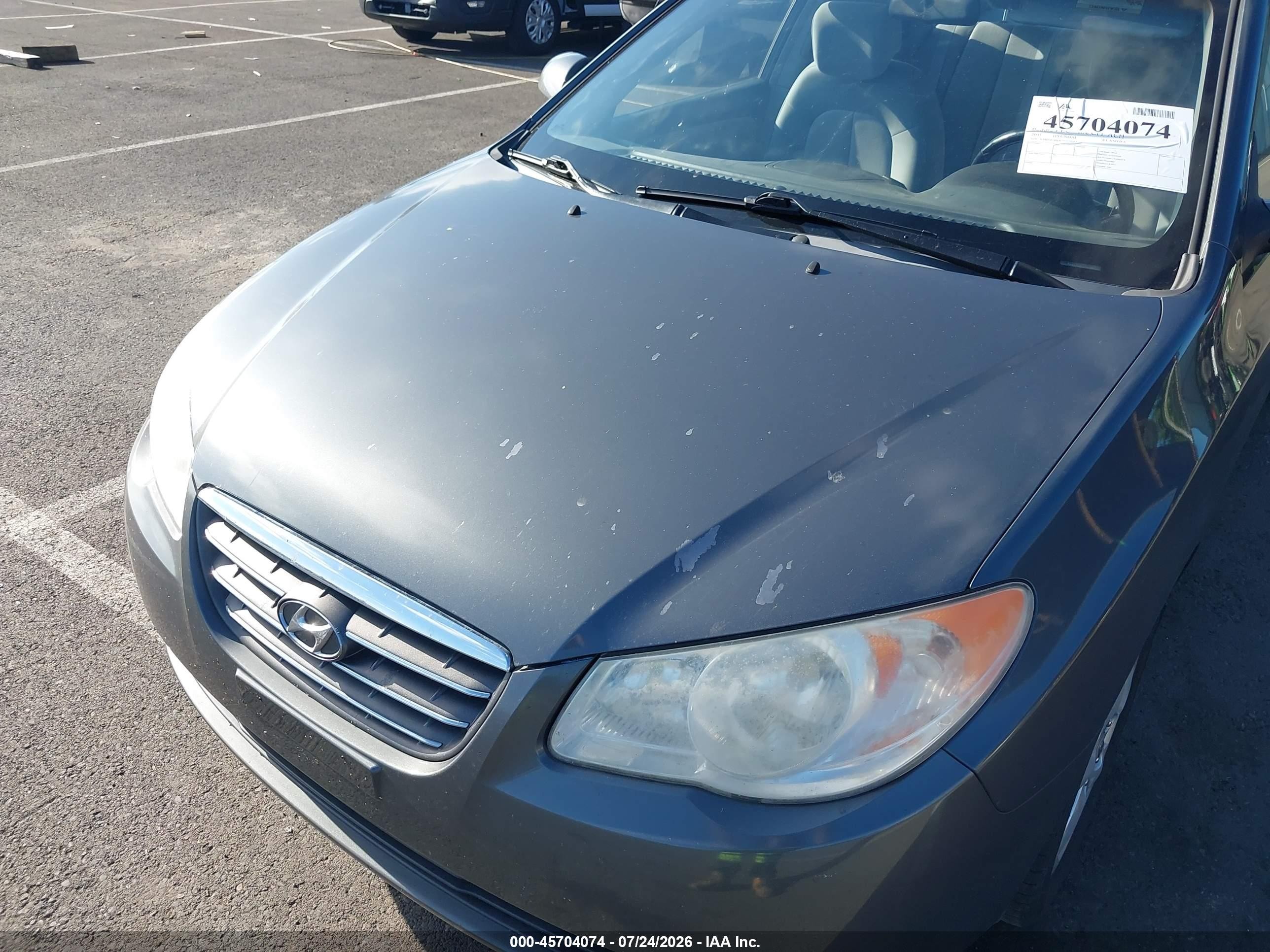 2007 Hyundai Elantra Gls/limited/se Gray vin: KMHDU46D17U034017