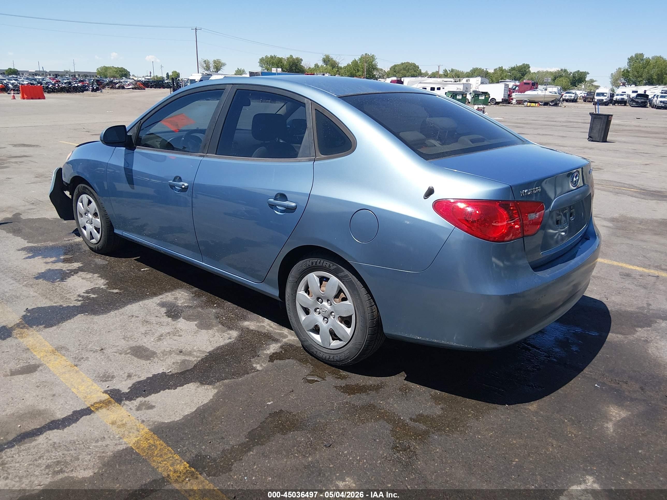 2007 Hyundai Elantra Gls/limited/se Синий vin: KMHDU46D17U048645