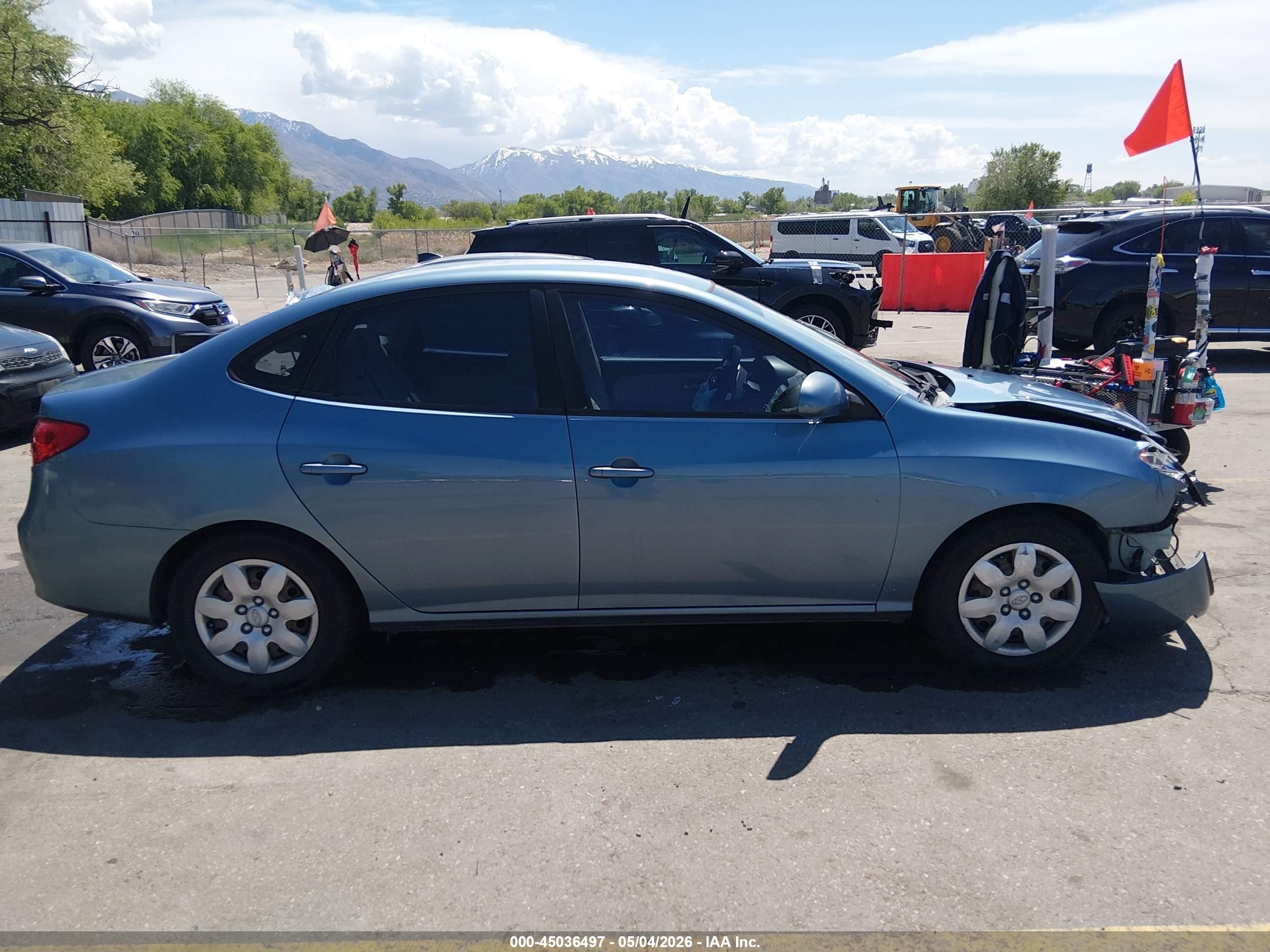 2007 Hyundai Elantra Gls/limited/se Синий vin: KMHDU46D17U048645