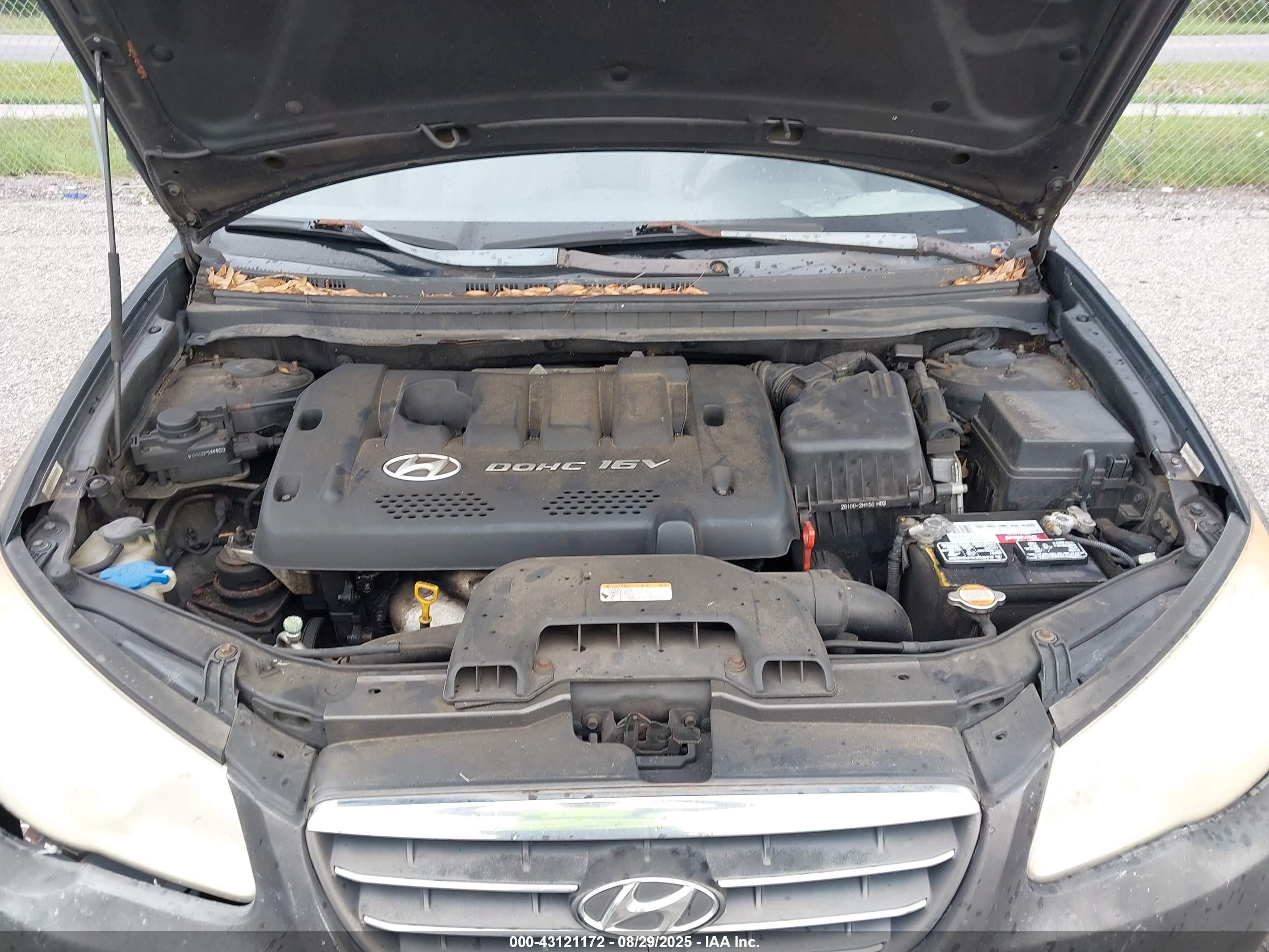 2007 Hyundai Elantra Gls/limited/se Черный vin: KMHDU46D17U128267