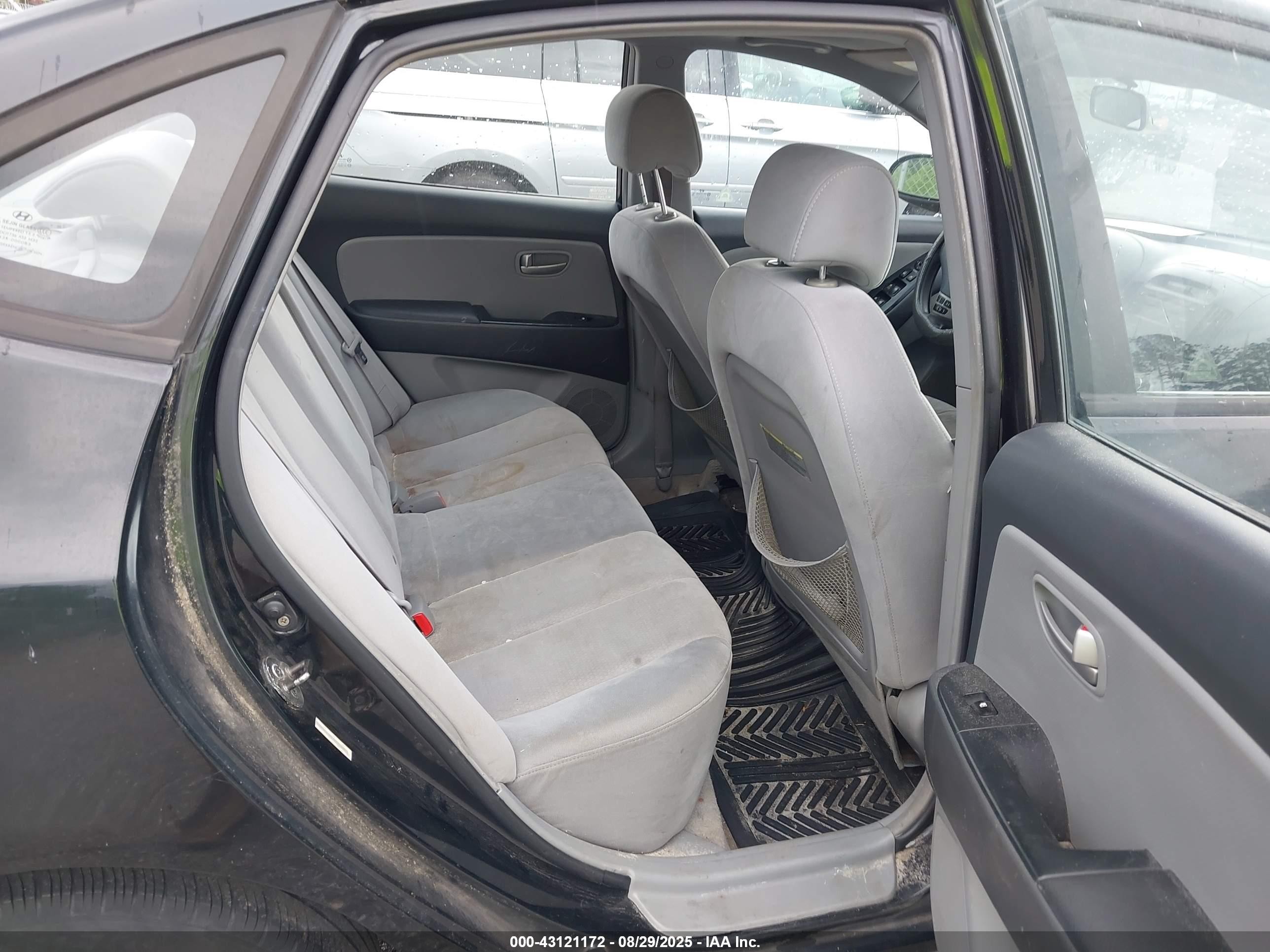 2007 Hyundai Elantra Gls/limited/se Черный vin: KMHDU46D17U128267