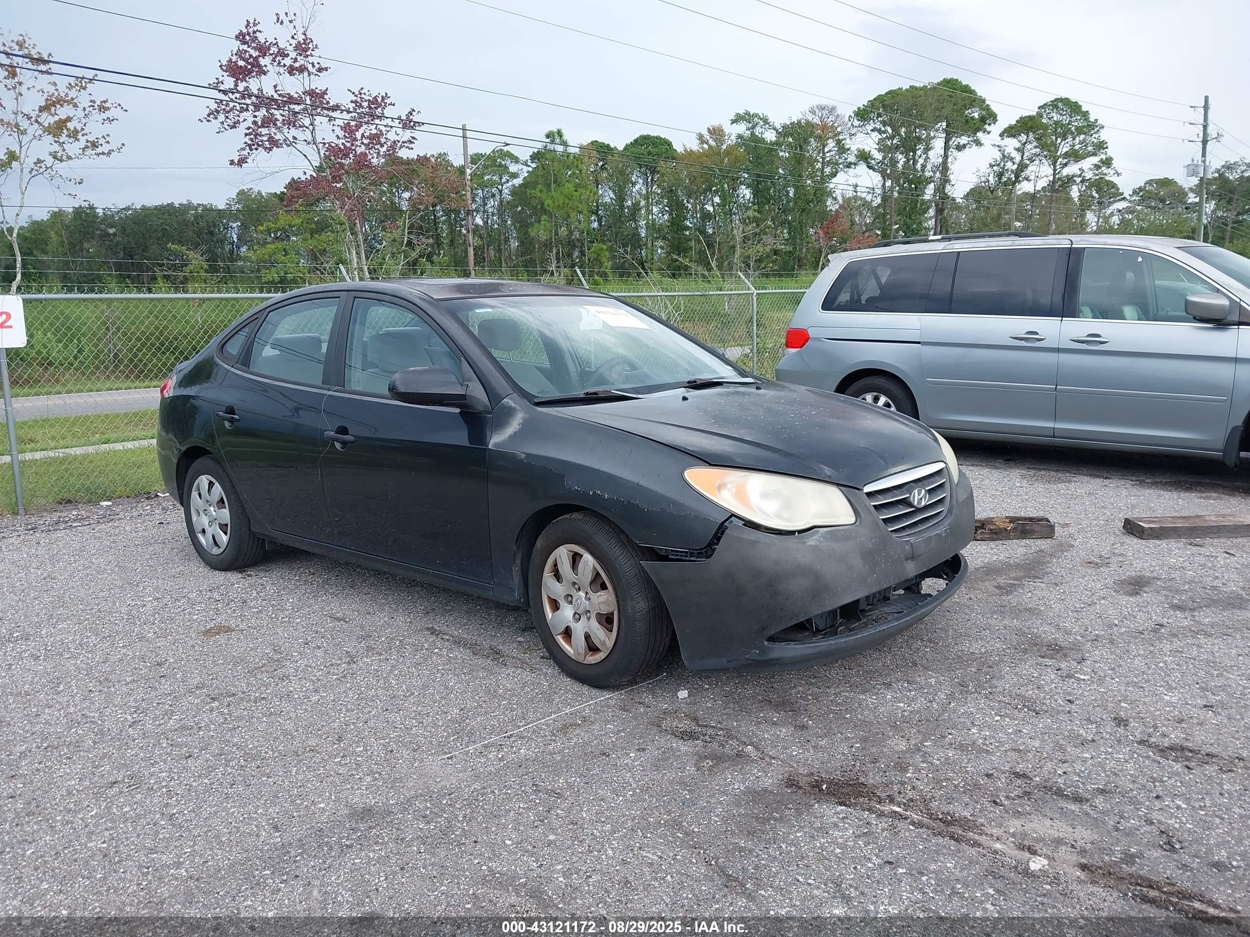 2007 Hyundai Elantra Gls/limited/se Черный vin: KMHDU46D17U128267