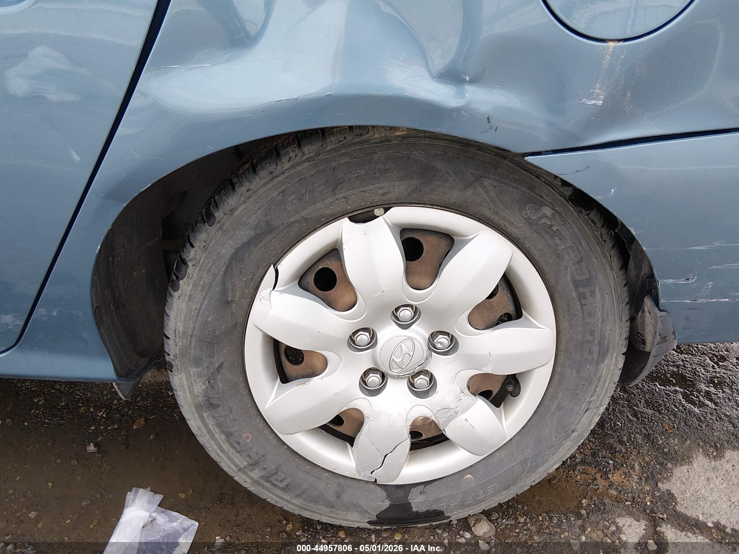 2007 Hyundai Elantra Gls/limited/se Blue vin: KMHDU46D17U139348