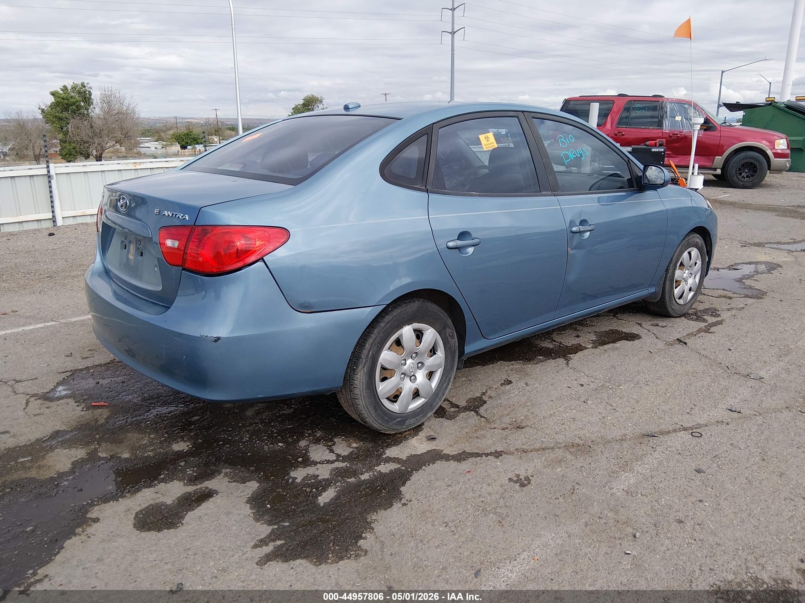 2007 Hyundai Elantra Gls/limited/se Blue vin: KMHDU46D17U139348
