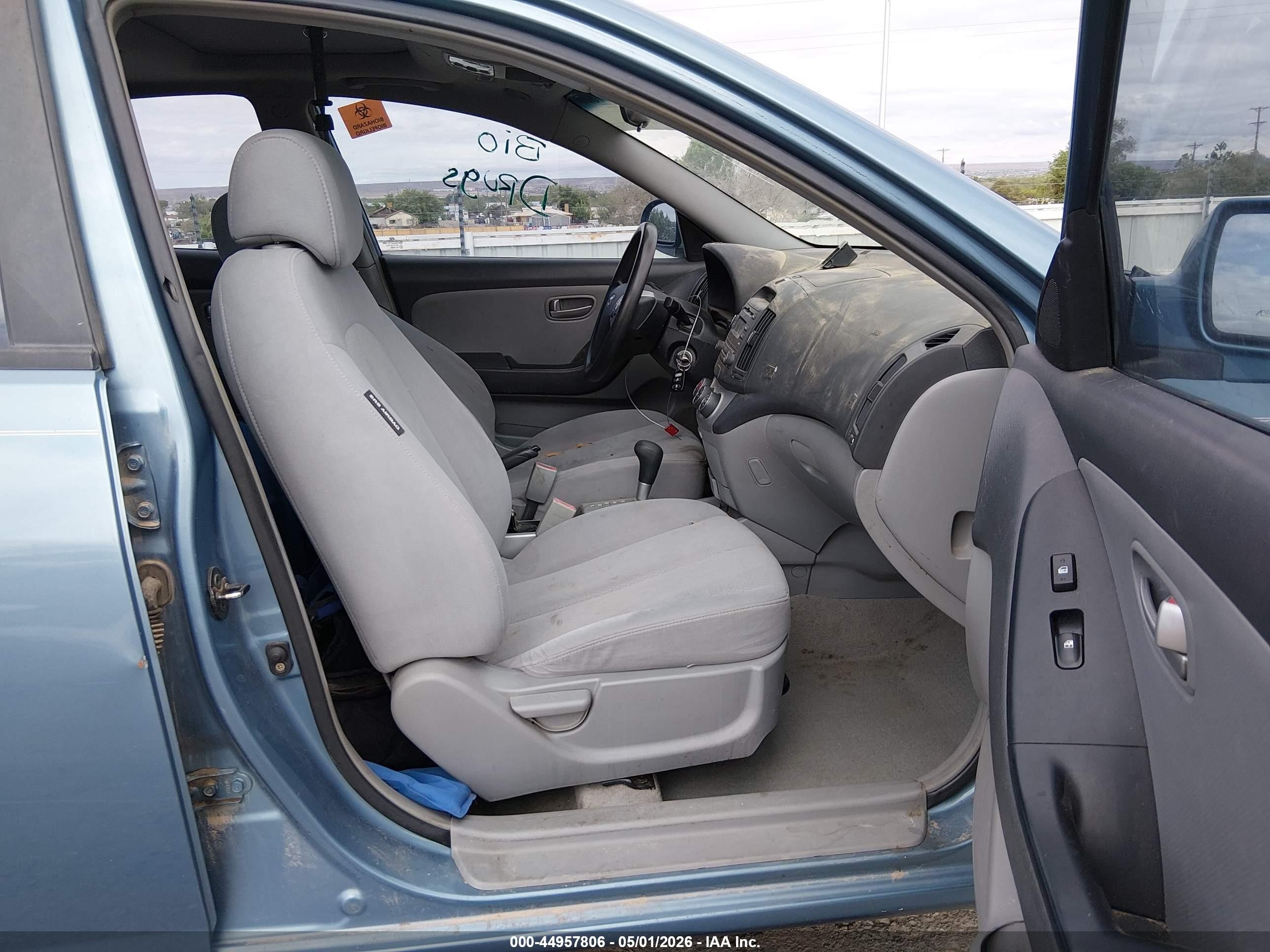 2007 Hyundai Elantra Gls/limited/se Blue vin: KMHDU46D17U139348