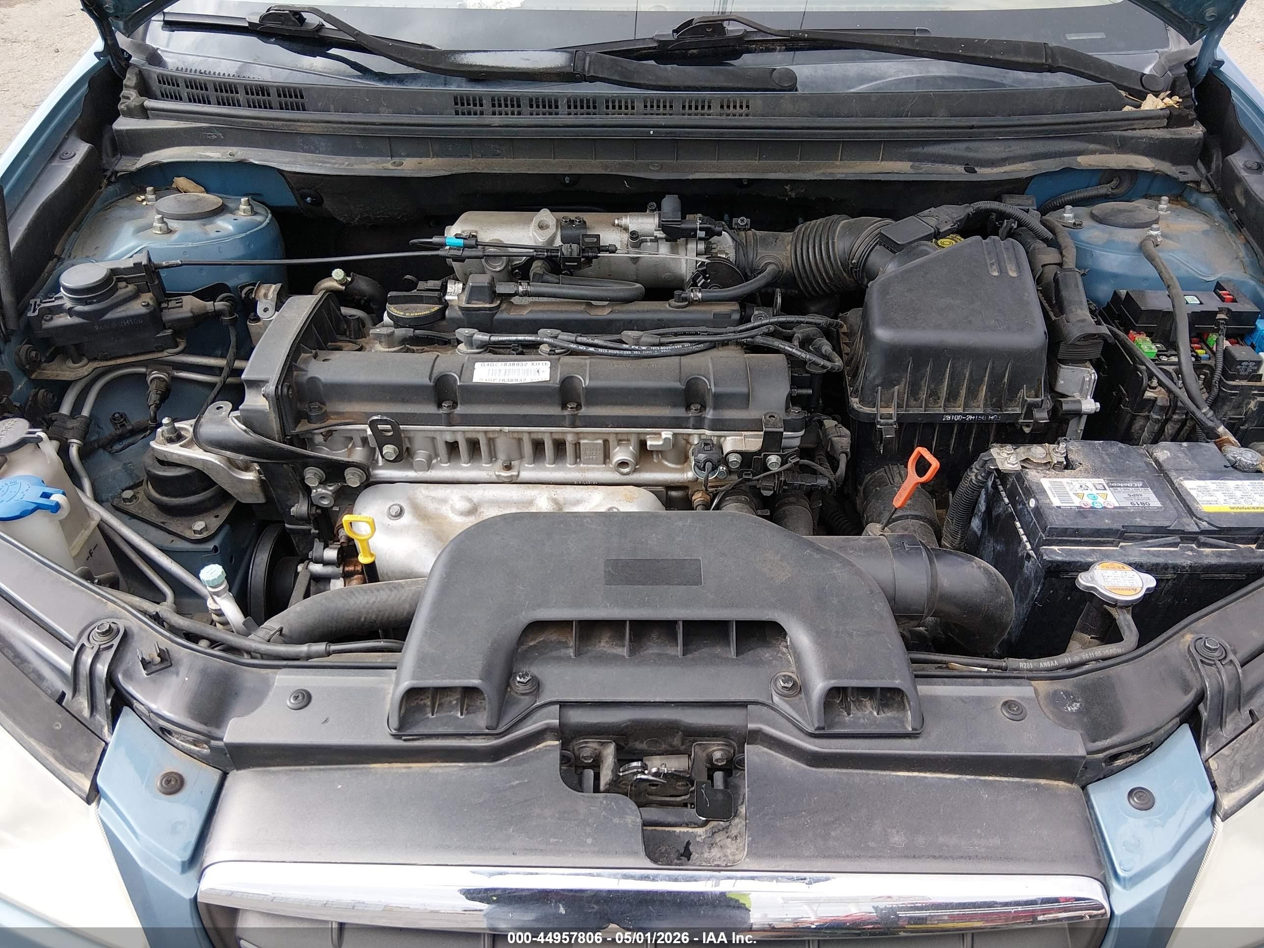 2007 Hyundai Elantra Gls/limited/se Blue vin: KMHDU46D17U139348
