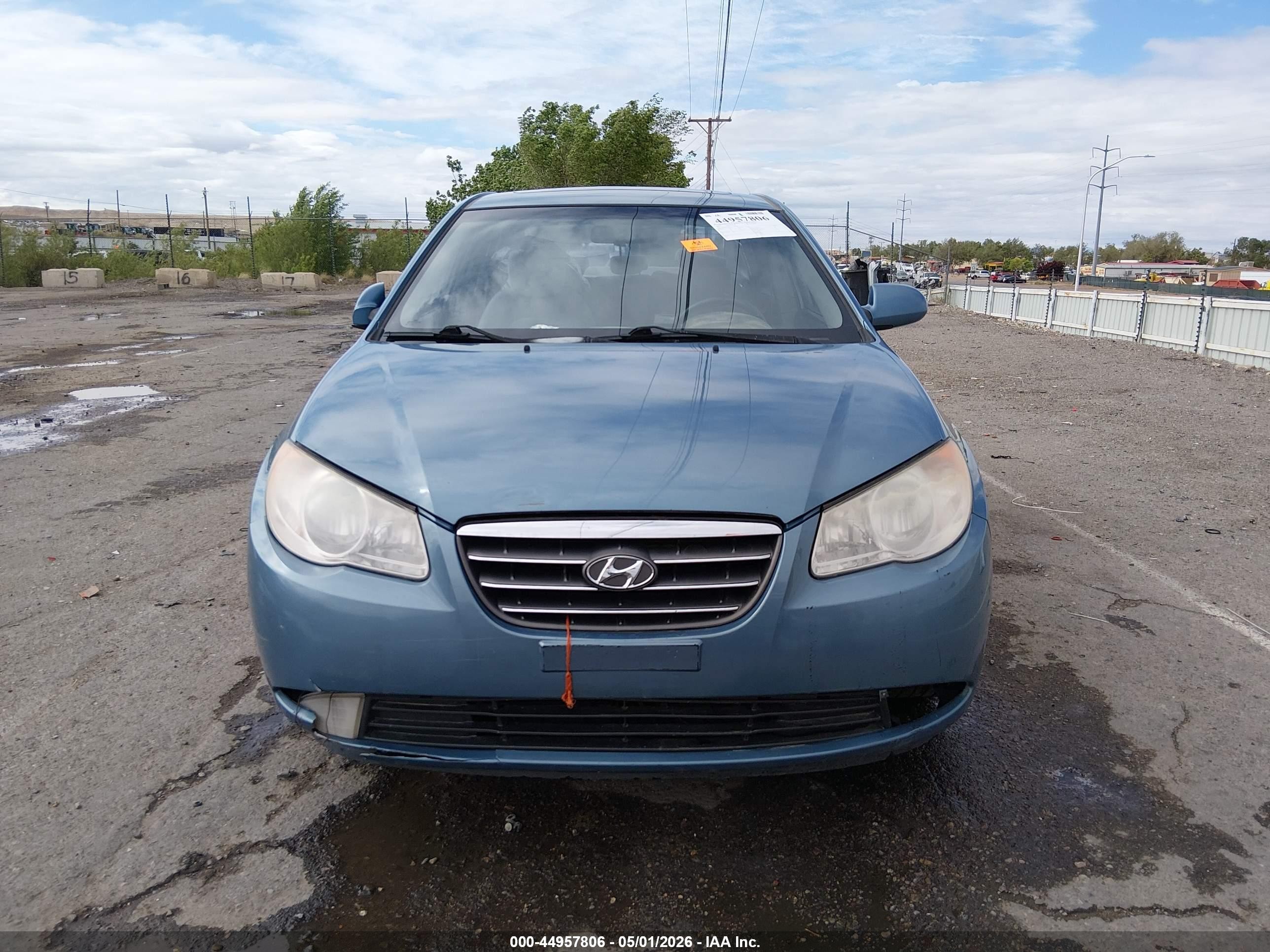 2007 Hyundai Elantra Gls/limited/se Blue vin: KMHDU46D17U139348