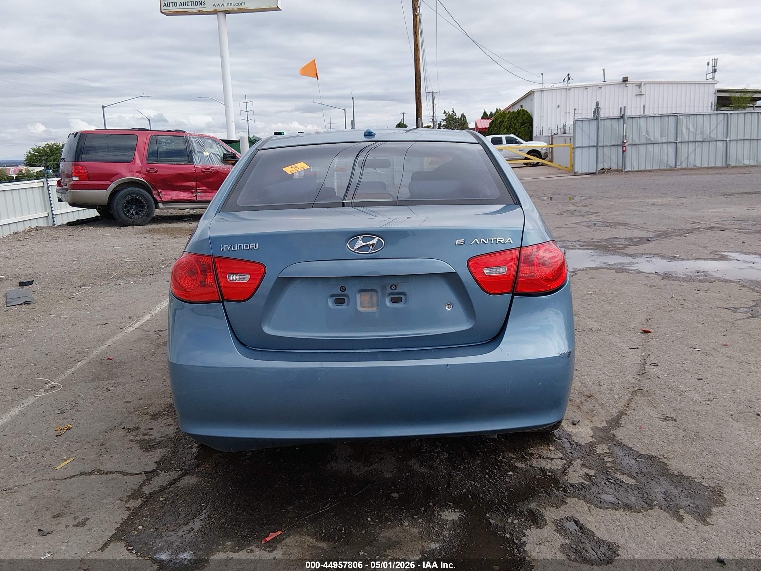 2007 Hyundai Elantra Gls/limited/se Blue vin: KMHDU46D17U139348