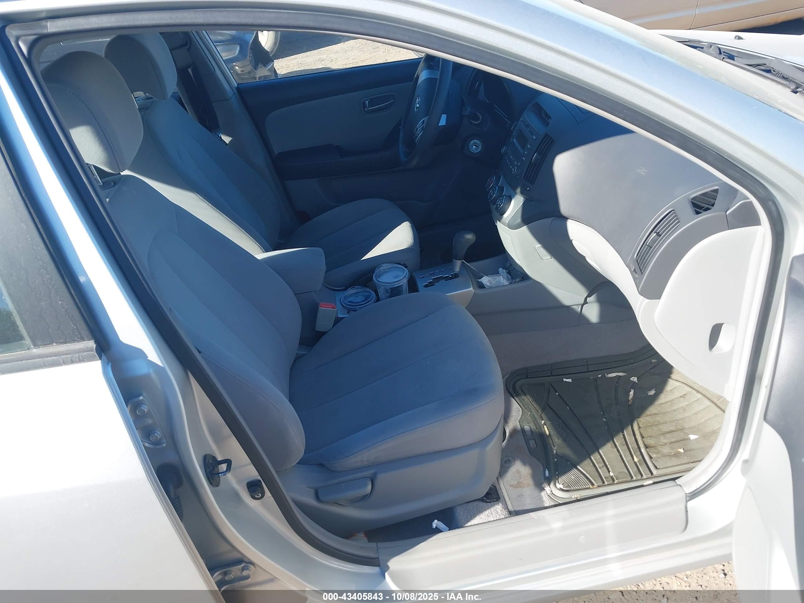 2007 Hyundai Elantra Gls/limited/se Gray vin: KMHDU46D17U141939