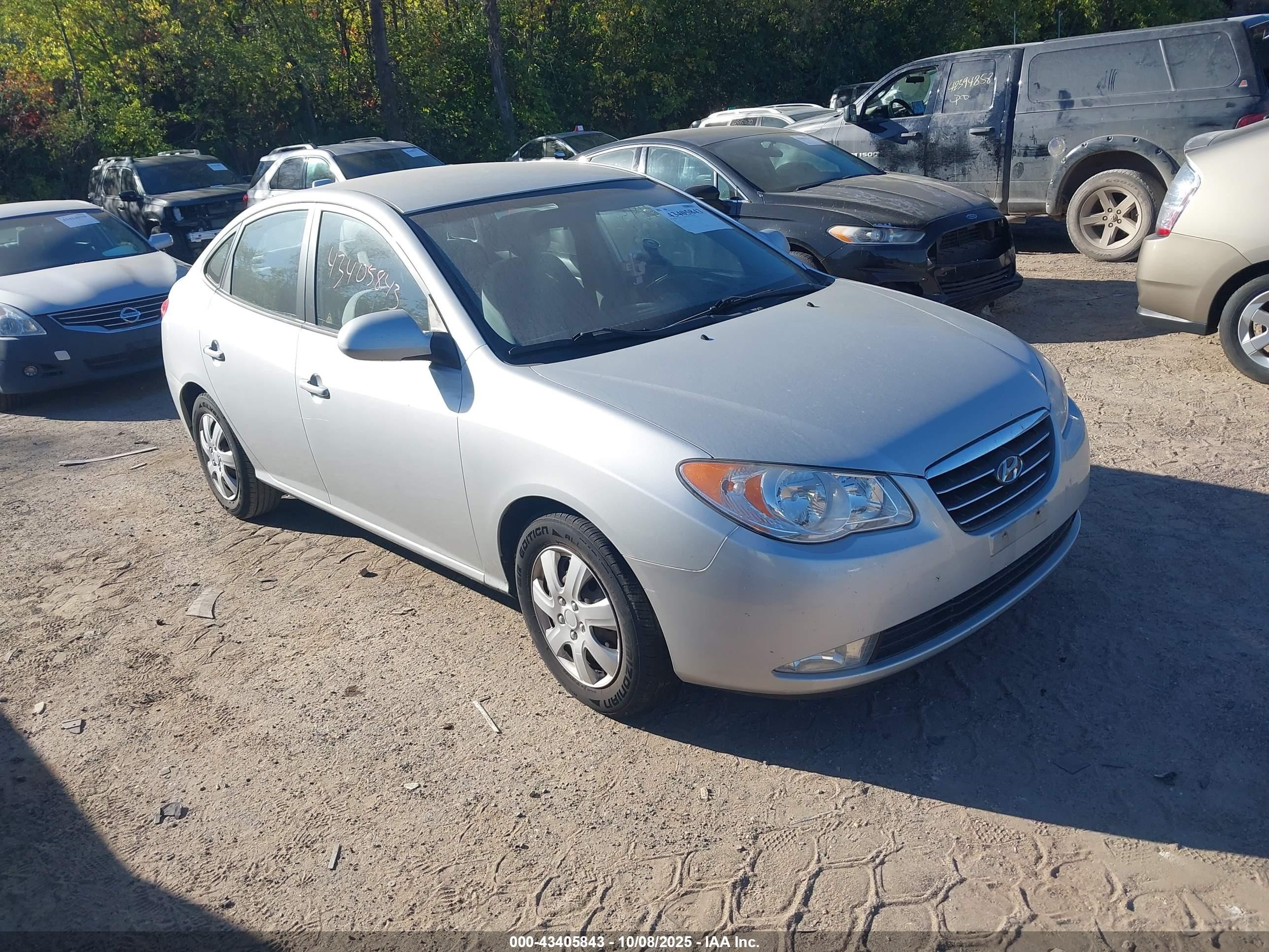 2007 Hyundai Elantra Gls/limited/se Серый vin: KMHDU46D17U141939