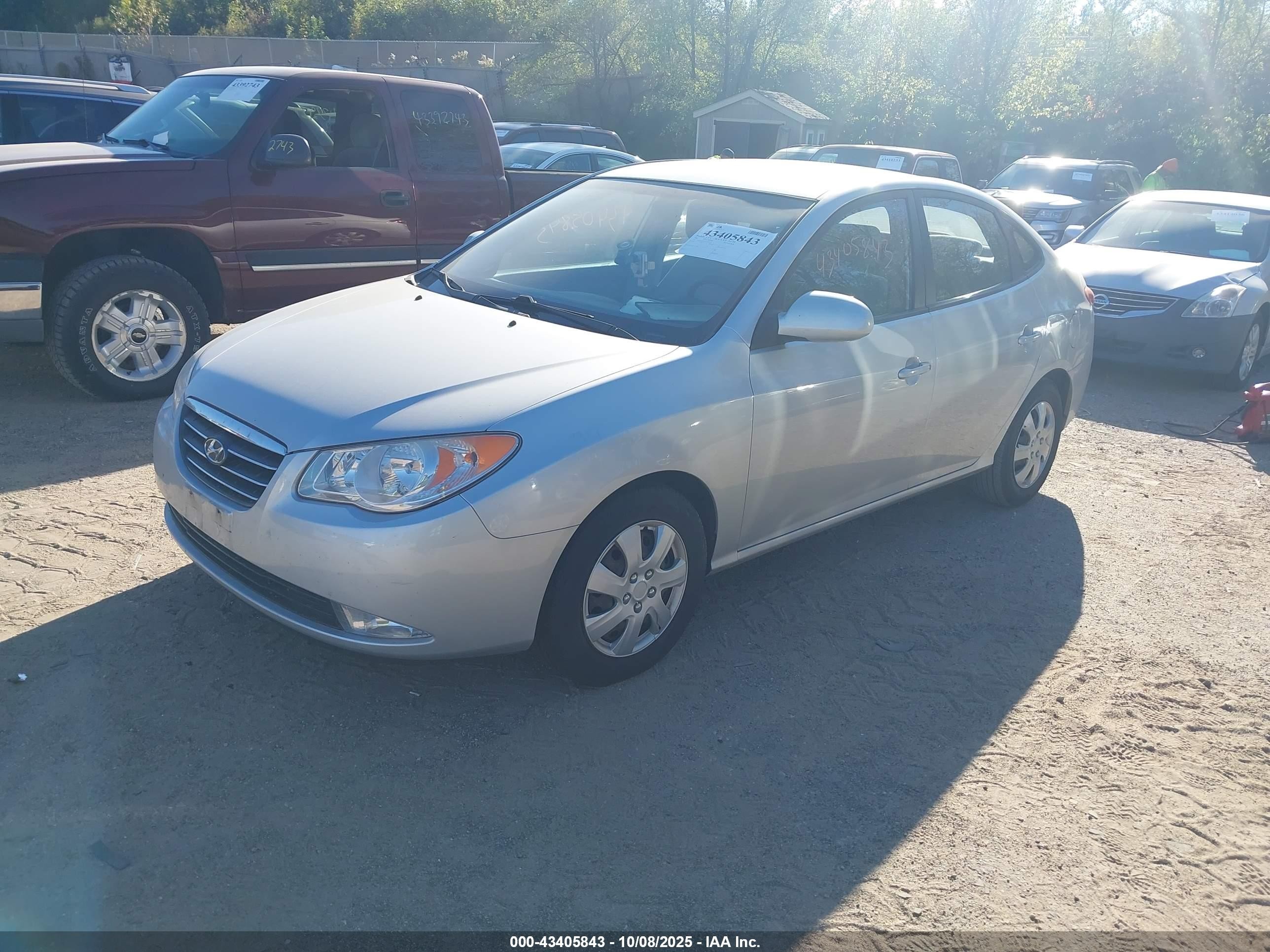 2007 Hyundai Elantra Gls/limited/se Gray vin: KMHDU46D17U141939