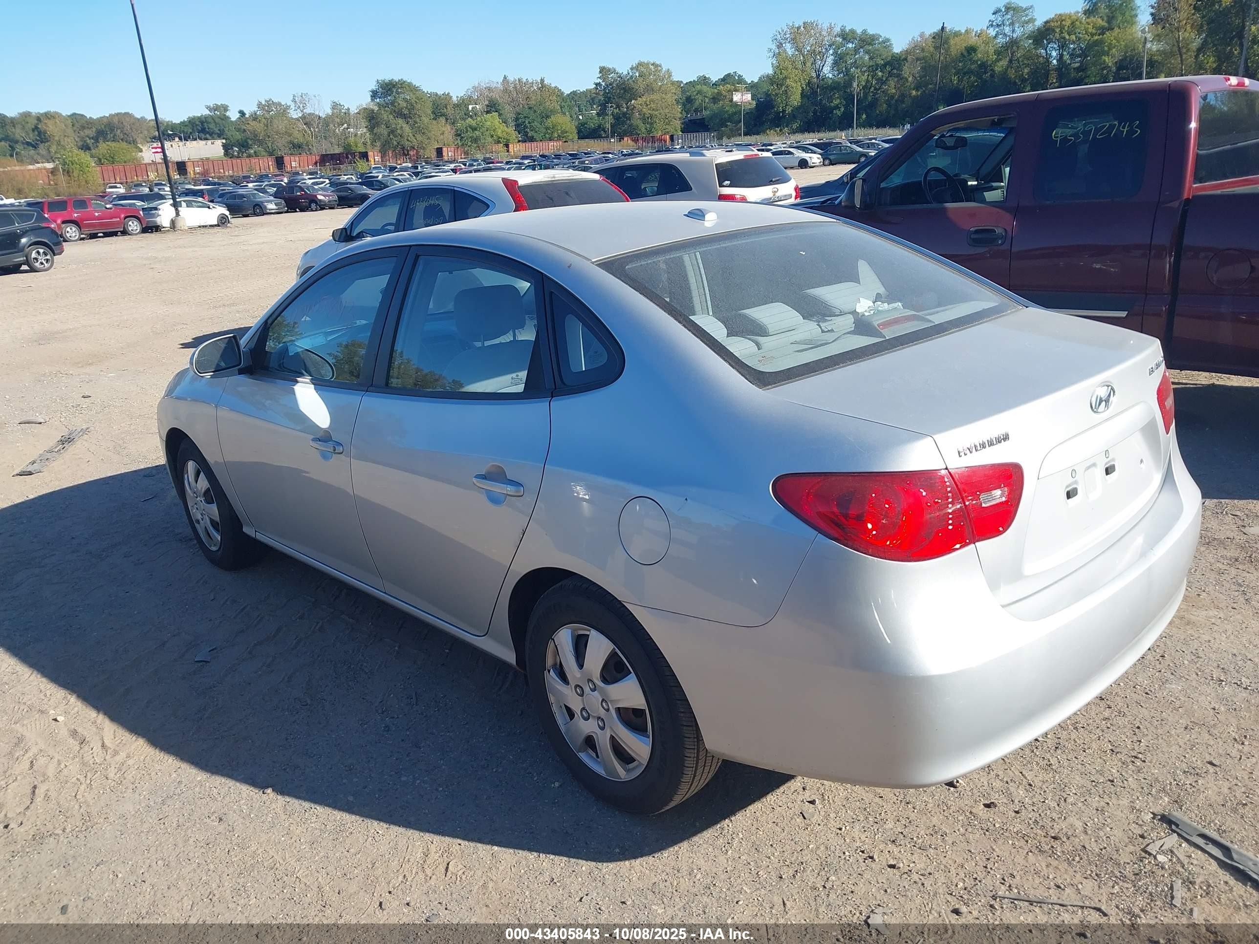 2007 Hyundai Elantra Gls/limited/se Gray vin: KMHDU46D17U141939
