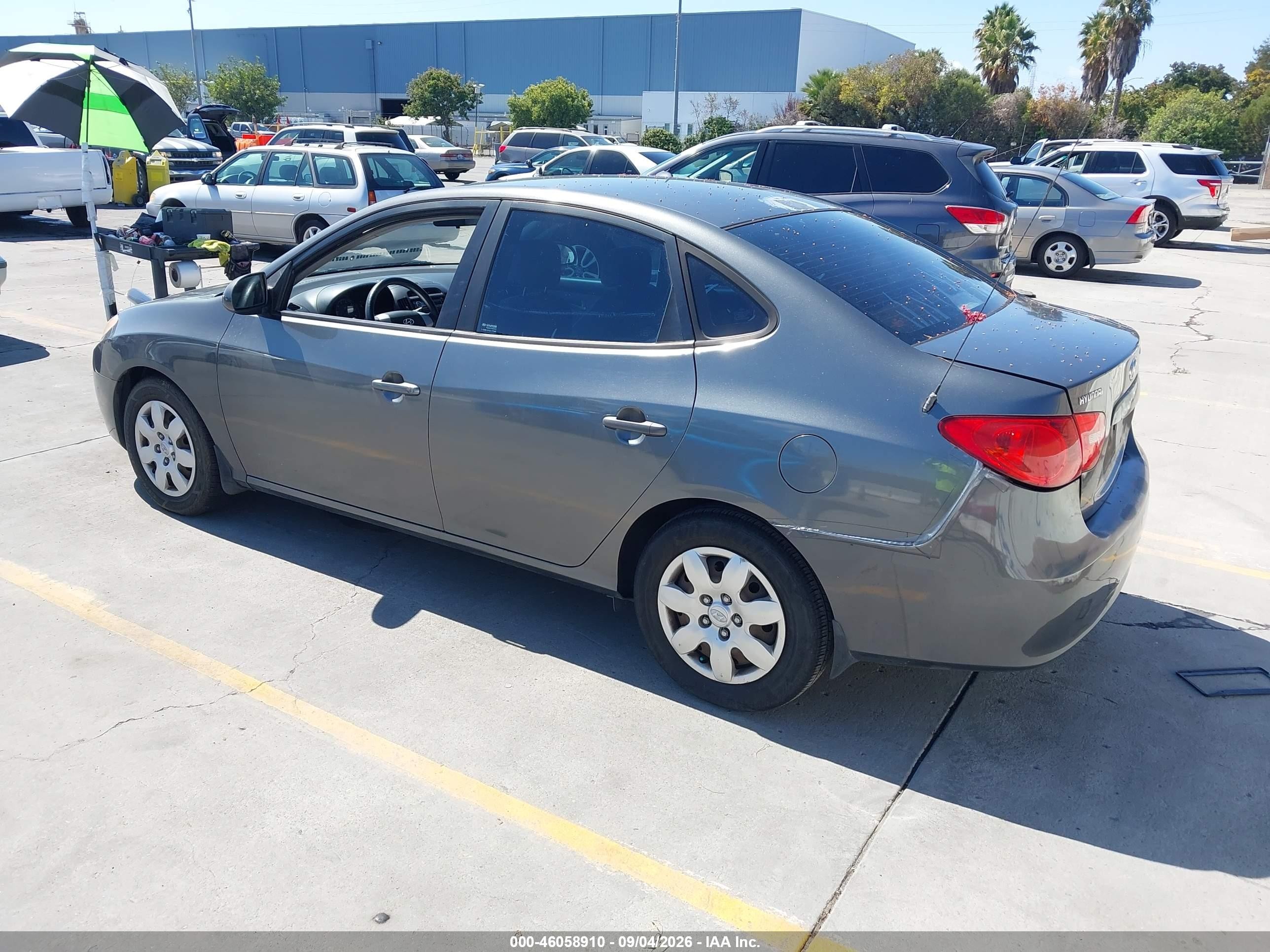 2007 Hyundai Elantra Gls/limited/se Gray vin: KMHDU46D17U144761