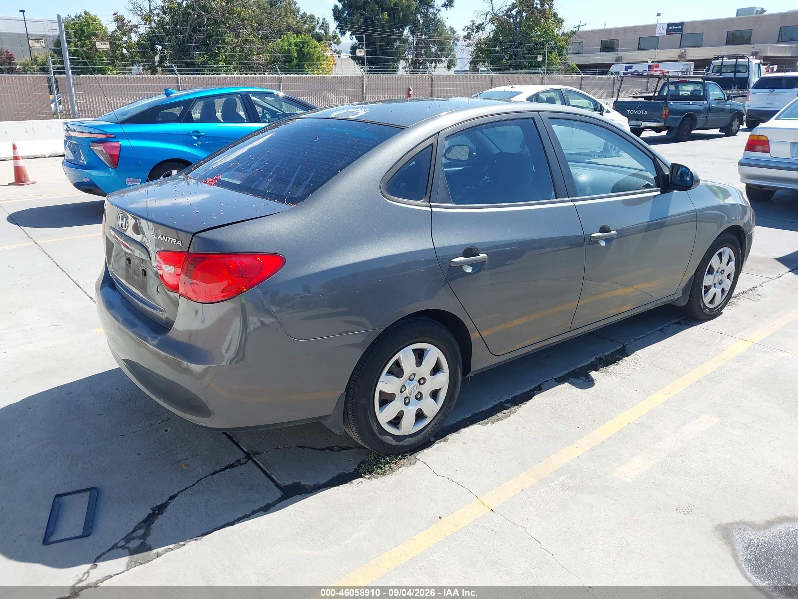 2007 Hyundai Elantra Gls/limited/se Gray vin: KMHDU46D17U144761