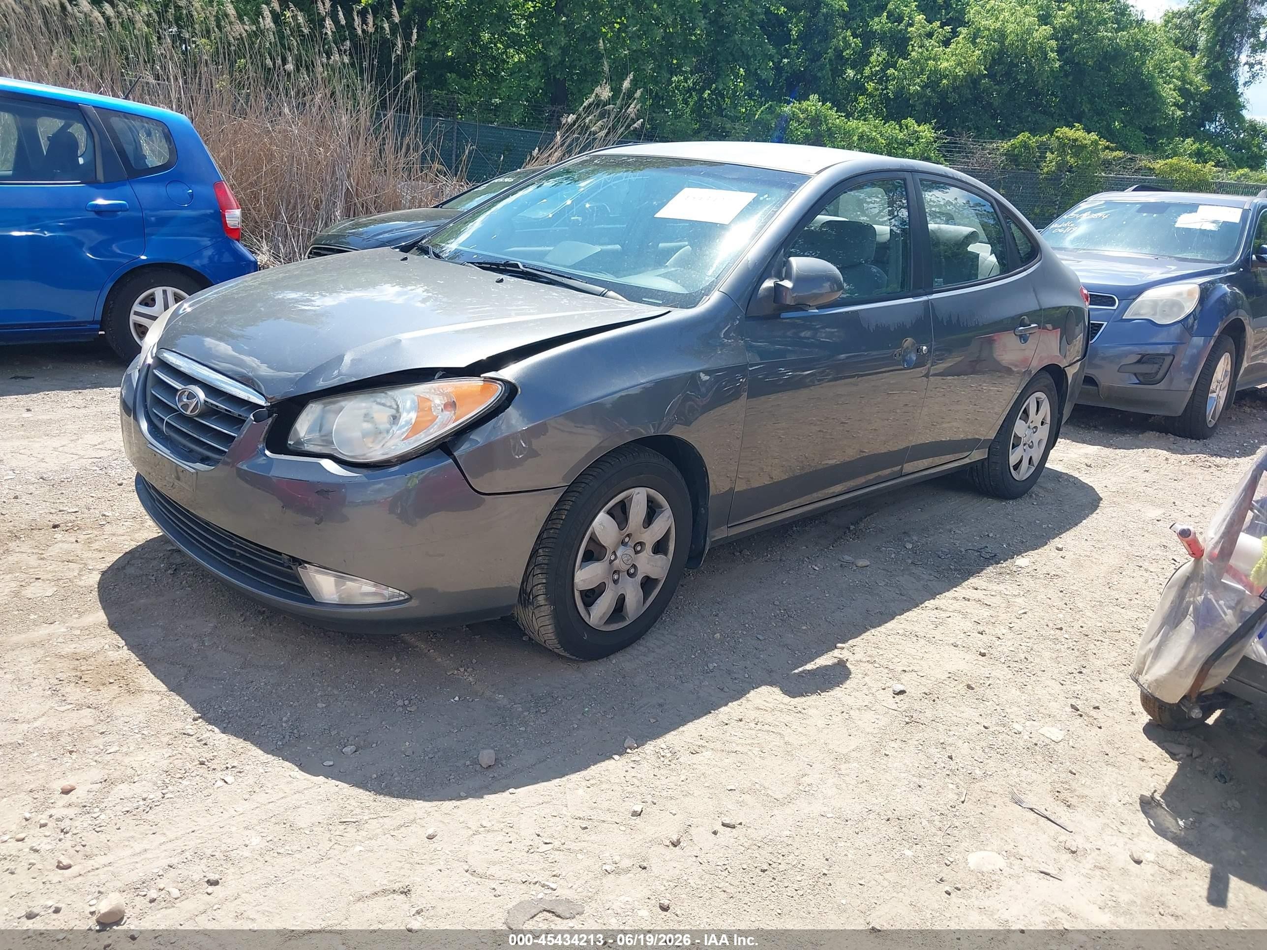 2007 Hyundai Elantra Gls/ltd/se Gray vin: KMHDU46D17U175329