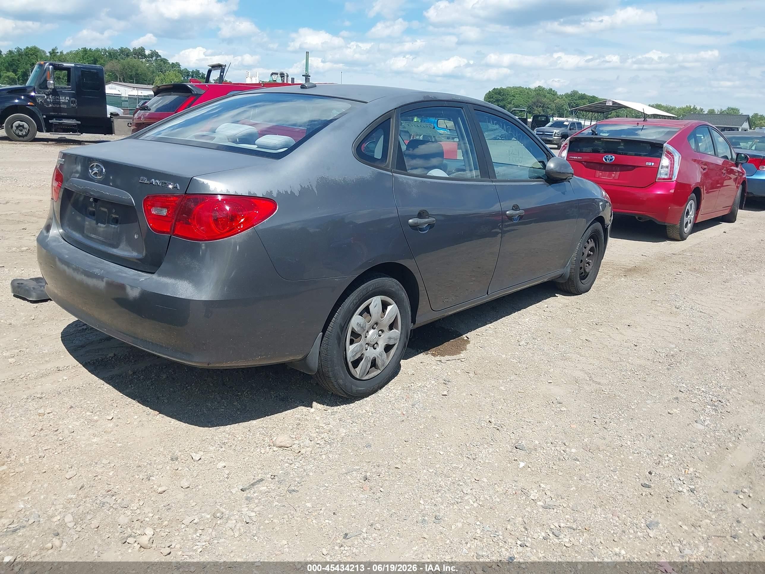 2007 Hyundai Elantra Gls/ltd/se Gray vin: KMHDU46D17U175329