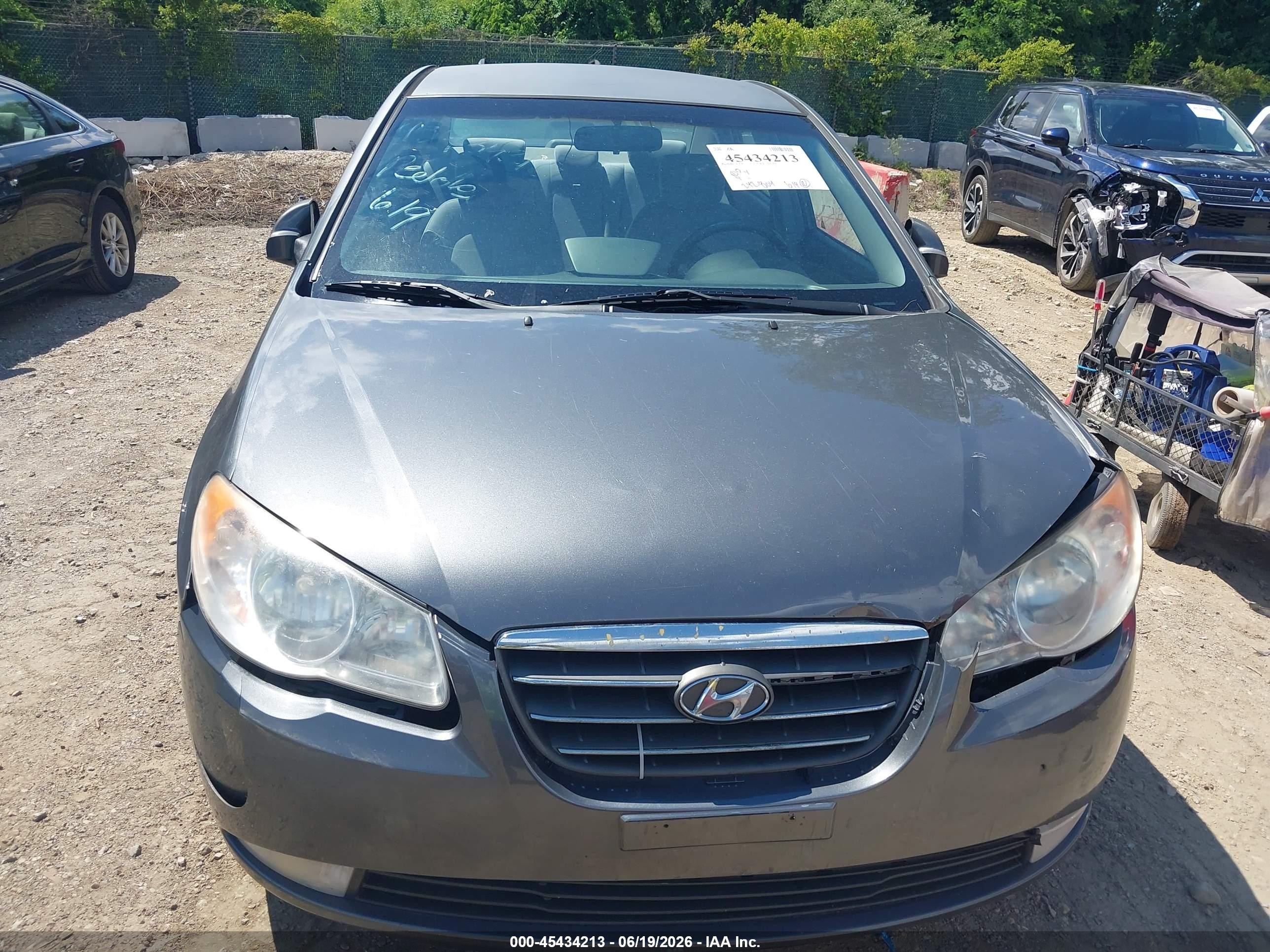 2007 Hyundai Elantra Gls/ltd/se Gray vin: KMHDU46D17U175329