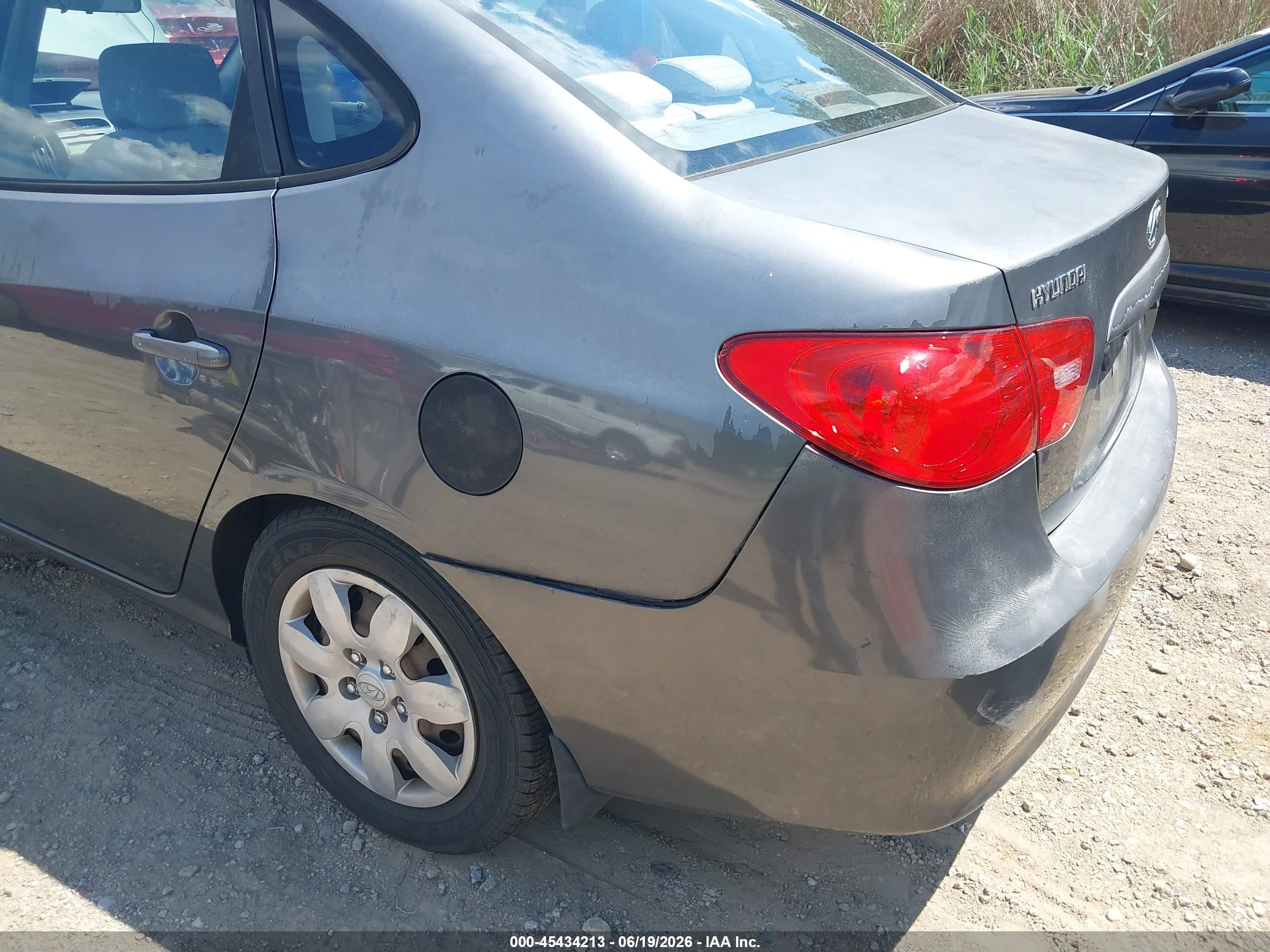 2007 Hyundai Elantra Gls/ltd/se Gray vin: KMHDU46D17U175329