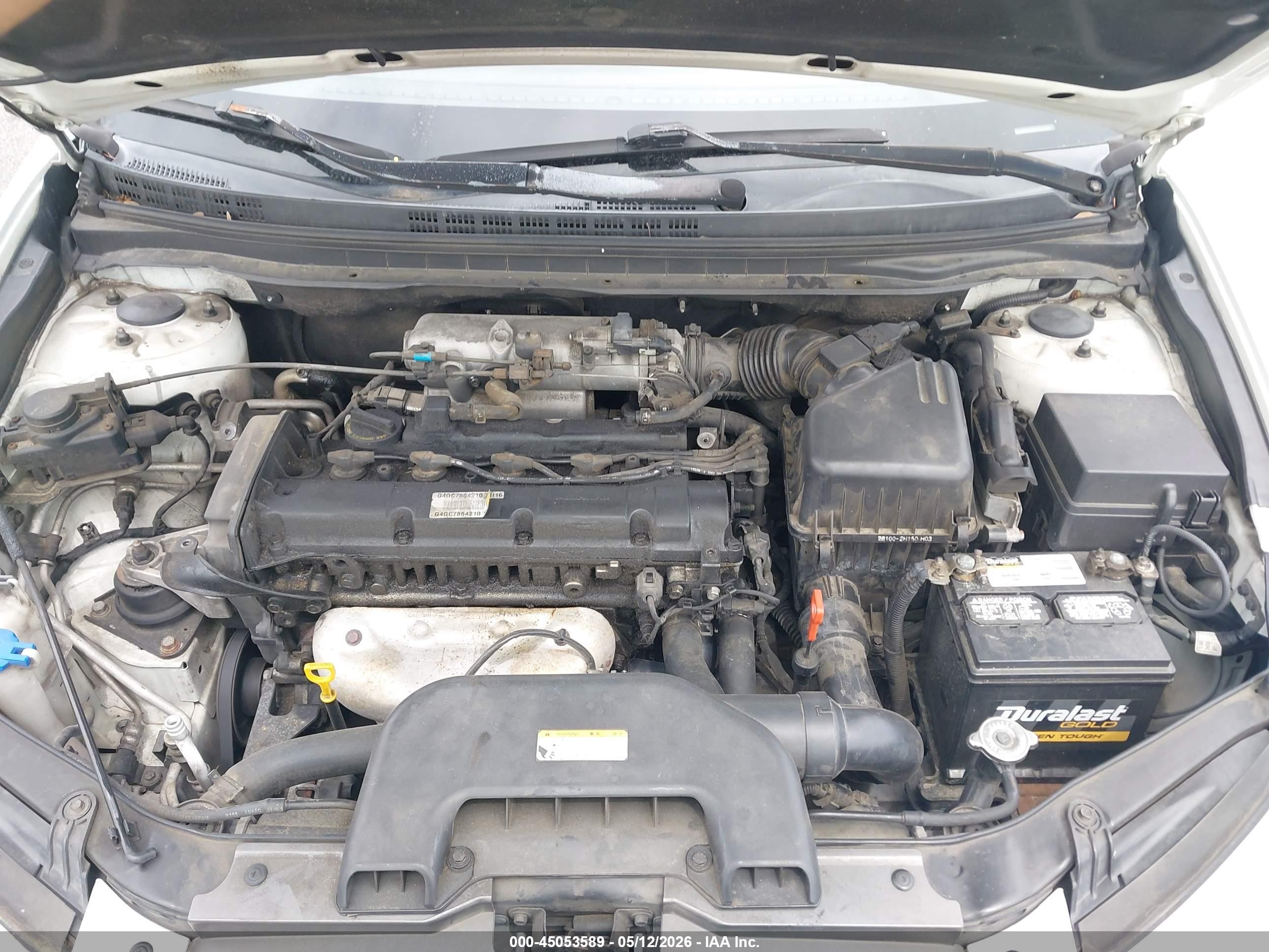2007 Hyundai Elantra Gls/limited/se Белый vin: KMHDU46D17U189425