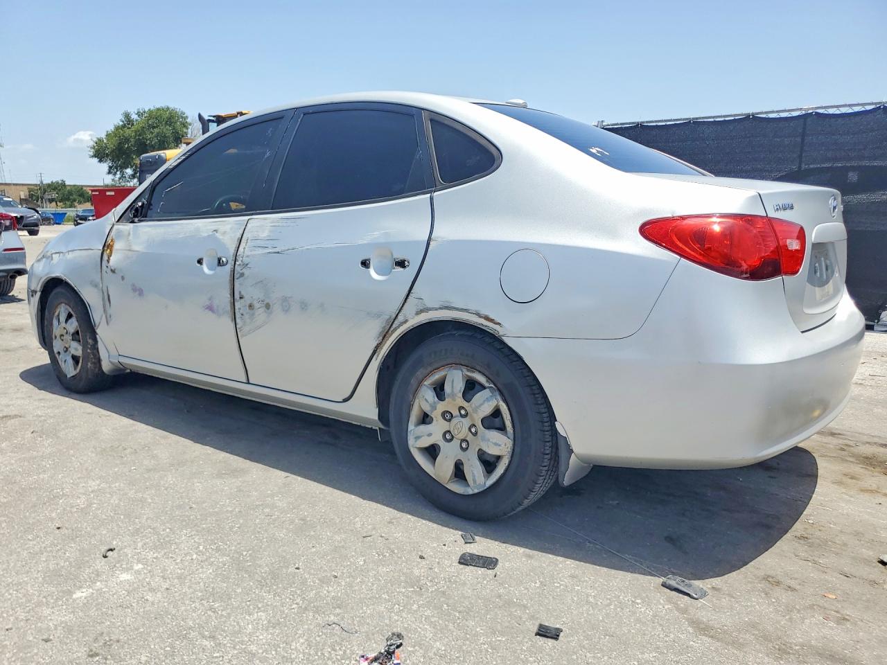 2007 Hyundai Elantra Gls Silver vin: KMHDU46D17U207437
