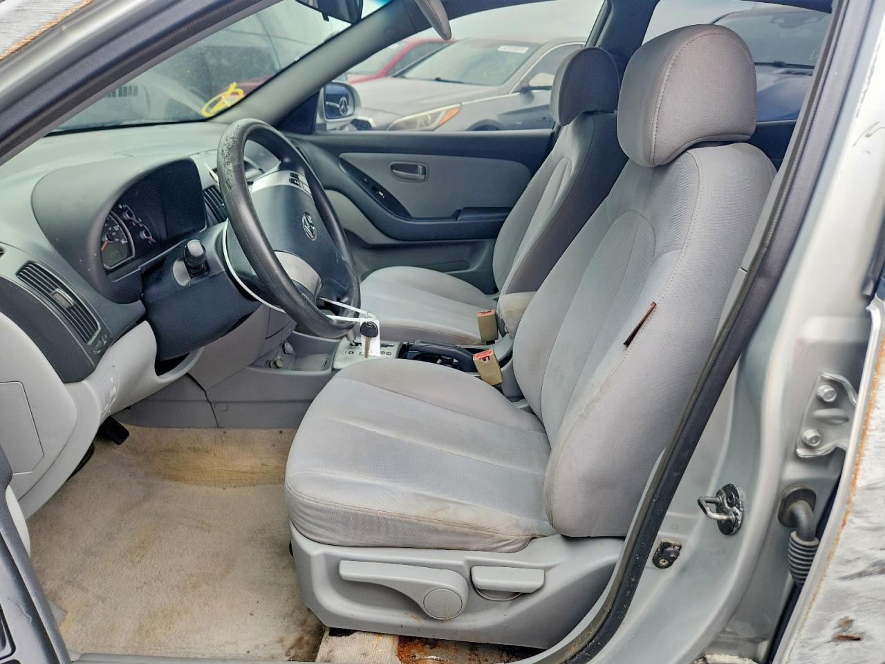 2007 Hyundai Elantra Gls Silver vin: KMHDU46D17U207437
