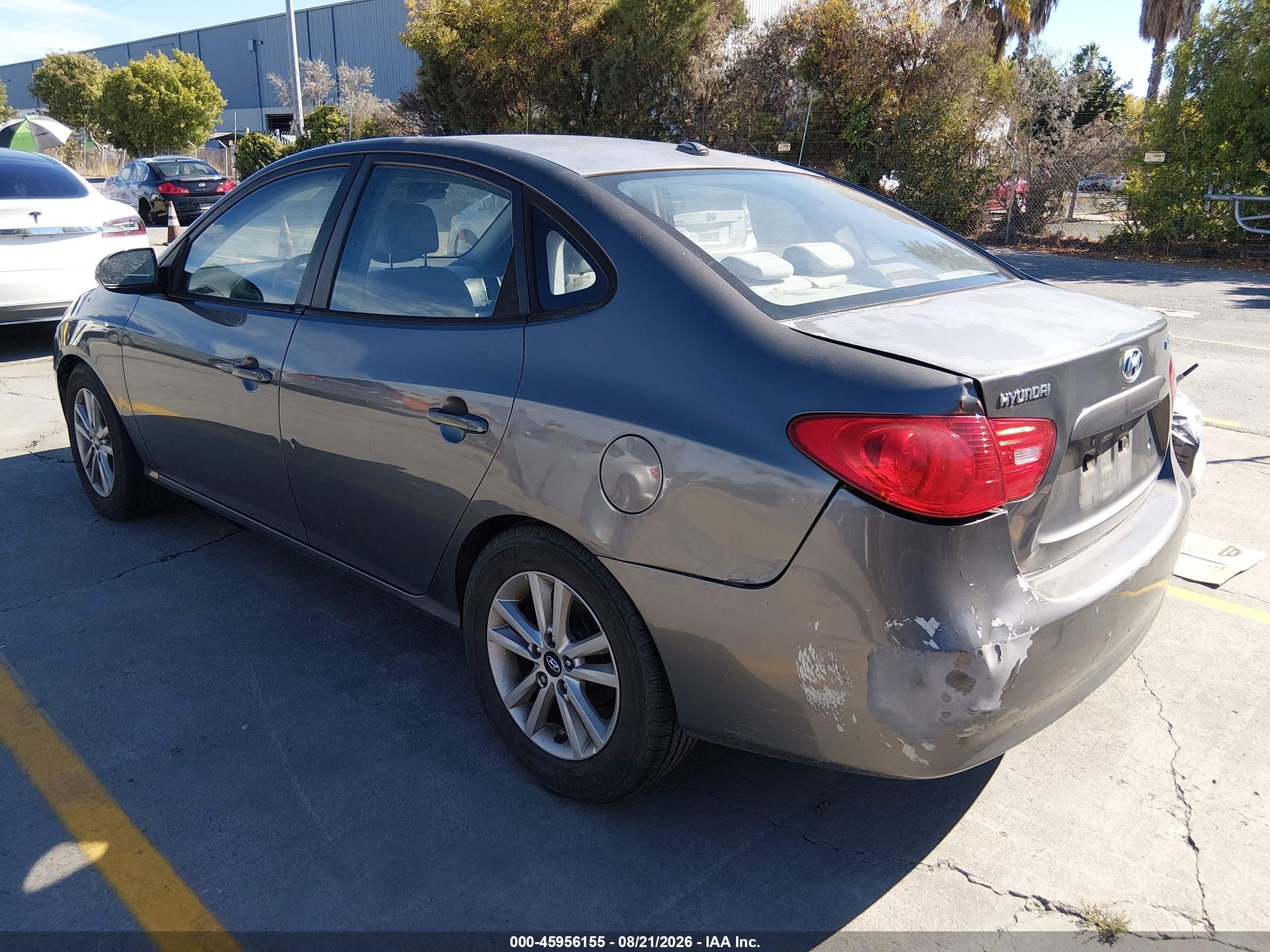 2007 Hyundai Elantra Gls/ltd/se Gray vin: KMHDU46D17U215327