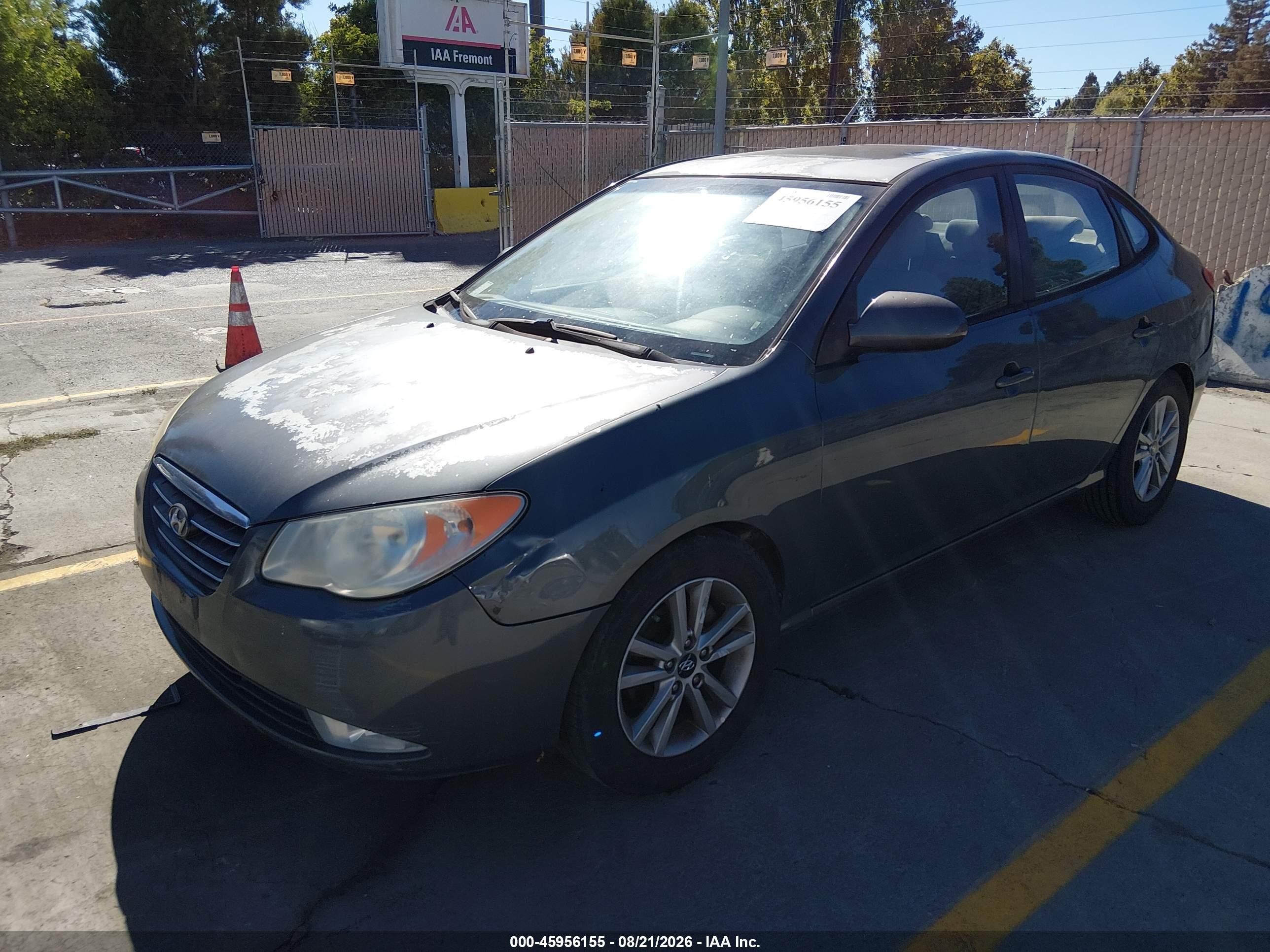 2007 Hyundai Elantra Gls/ltd/se Gray vin: KMHDU46D17U215327