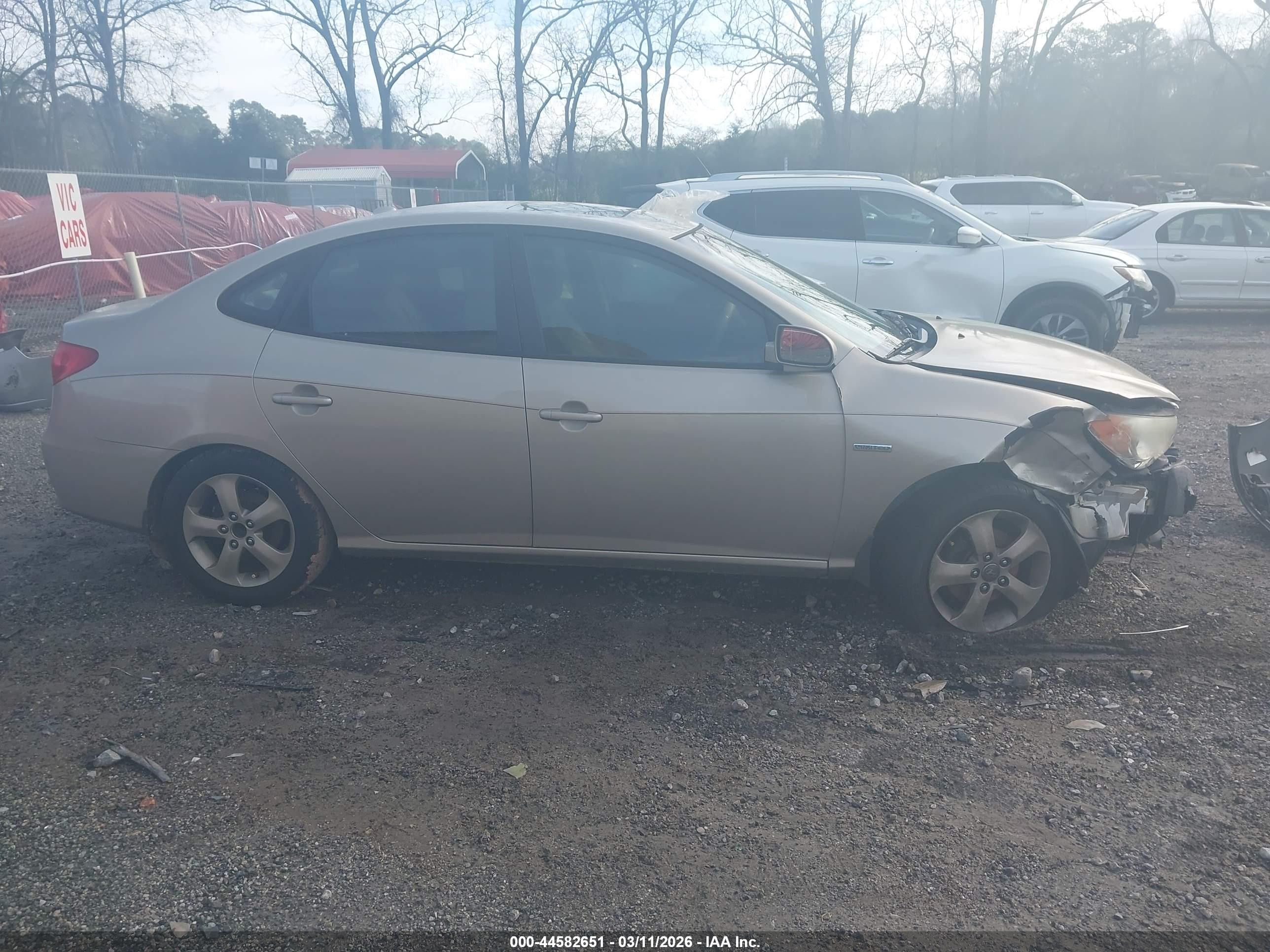 2007 Hyundai Elantra Gls/limited/se Champagne vin: KMHDU46D17U238316