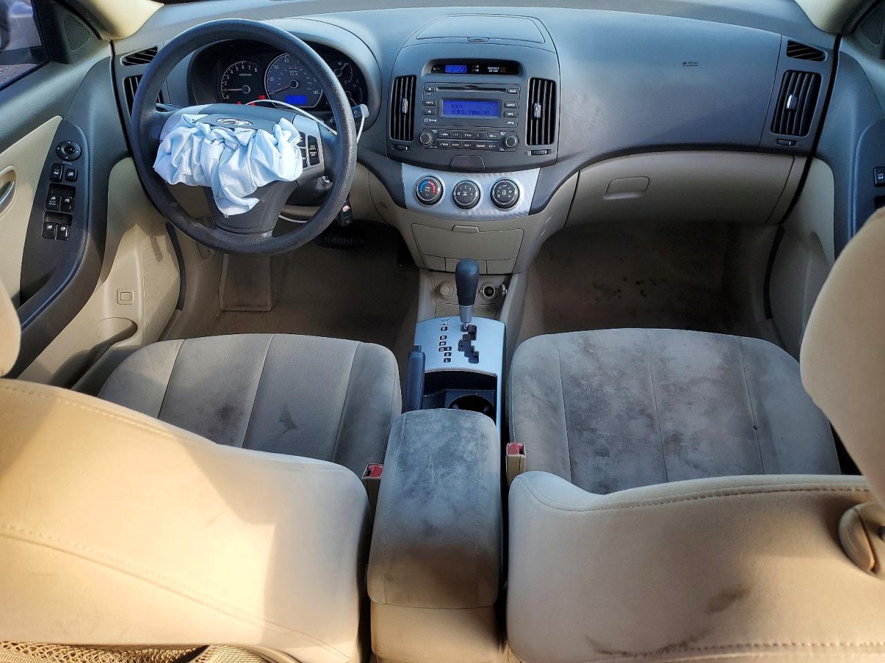 2007 Hyundai Elantra Gls Beige vin: KMHDU46D17U241572
