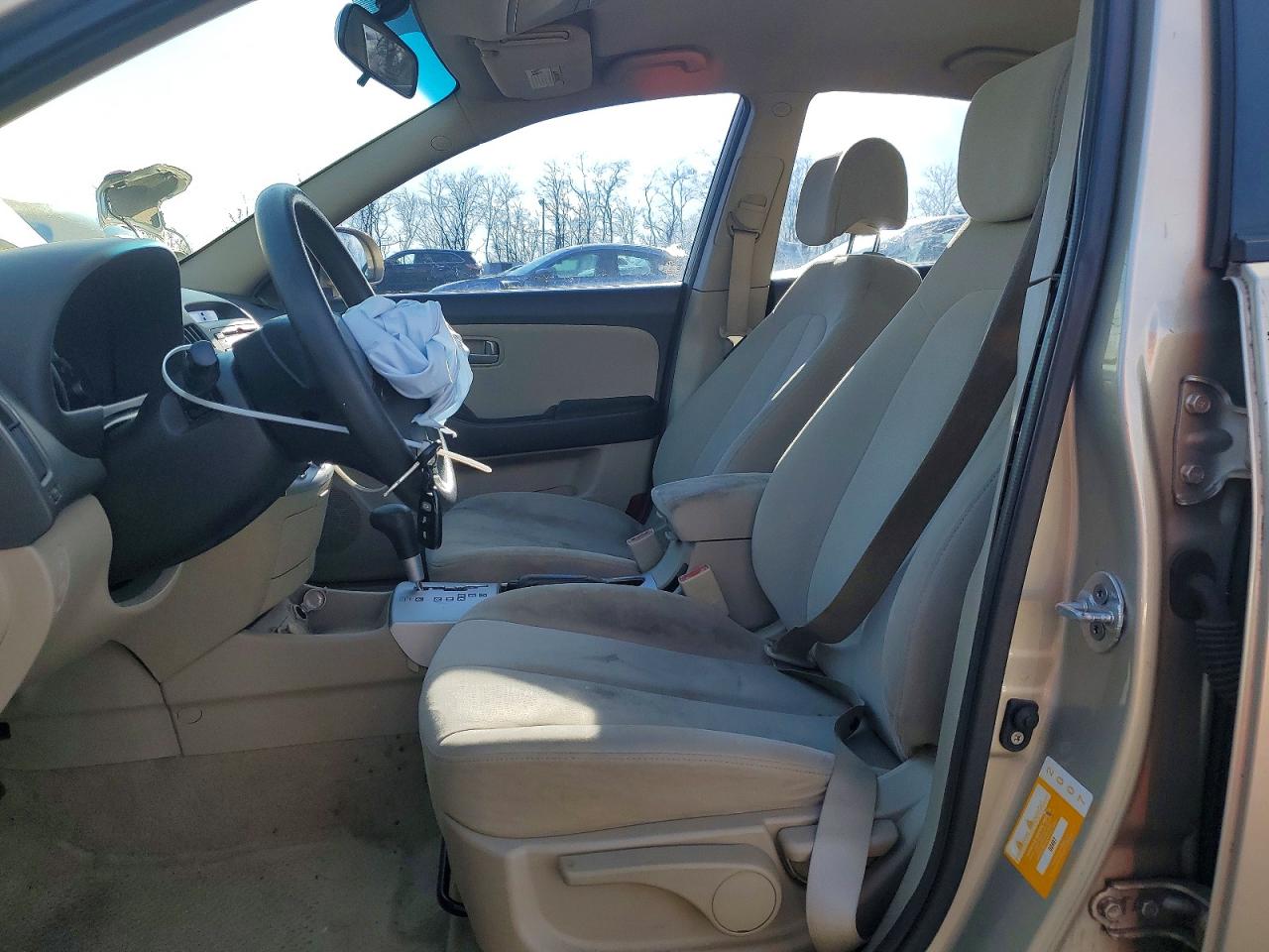 2007 Hyundai Elantra Gls Beige vin: KMHDU46D17U241572