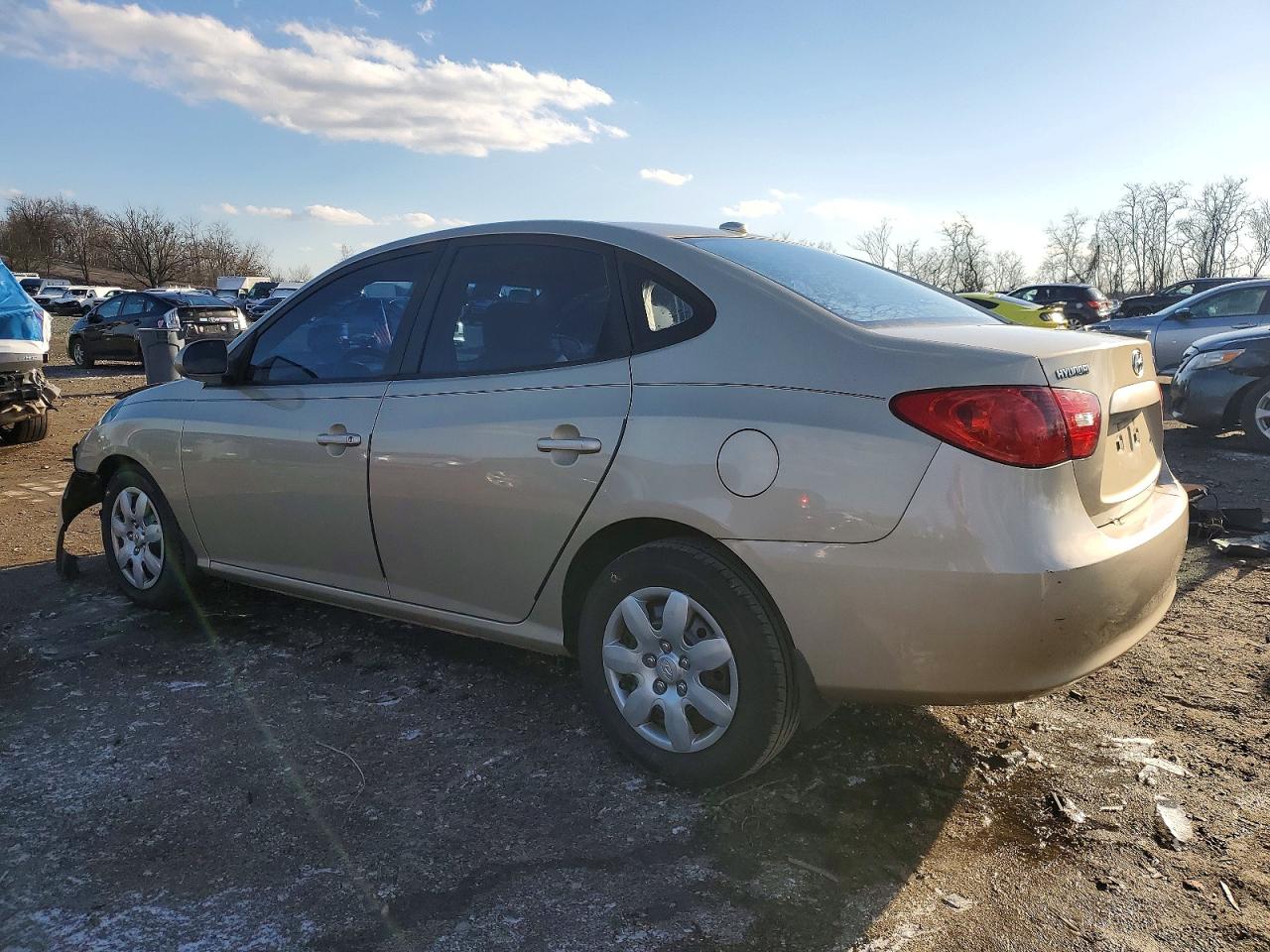 2007 Hyundai Elantra Gls Beige vin: KMHDU46D17U241572