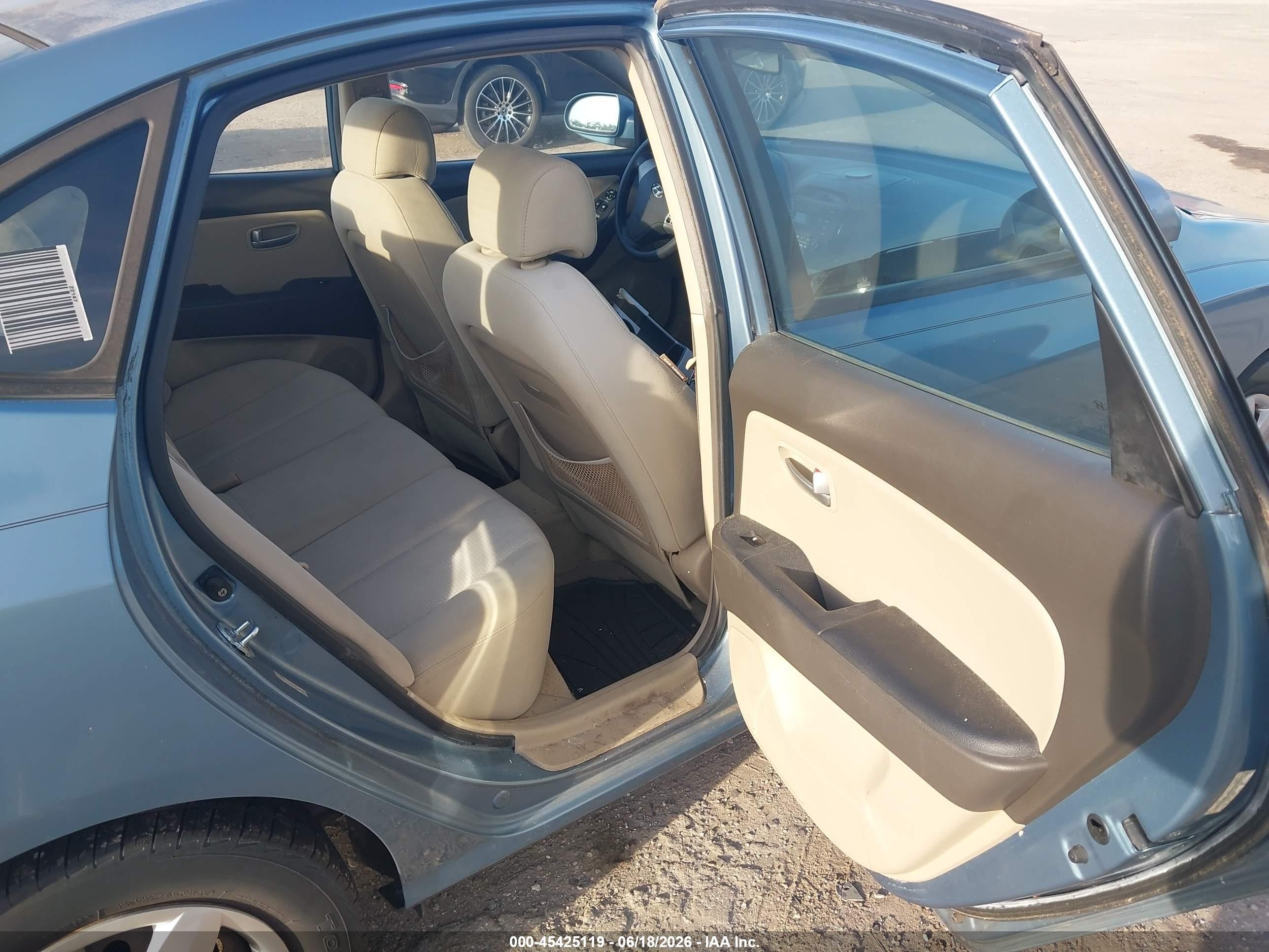 2007 Hyundai Elantra Gls/ltd/se Light Blue vin: KMHDU46D17U260249