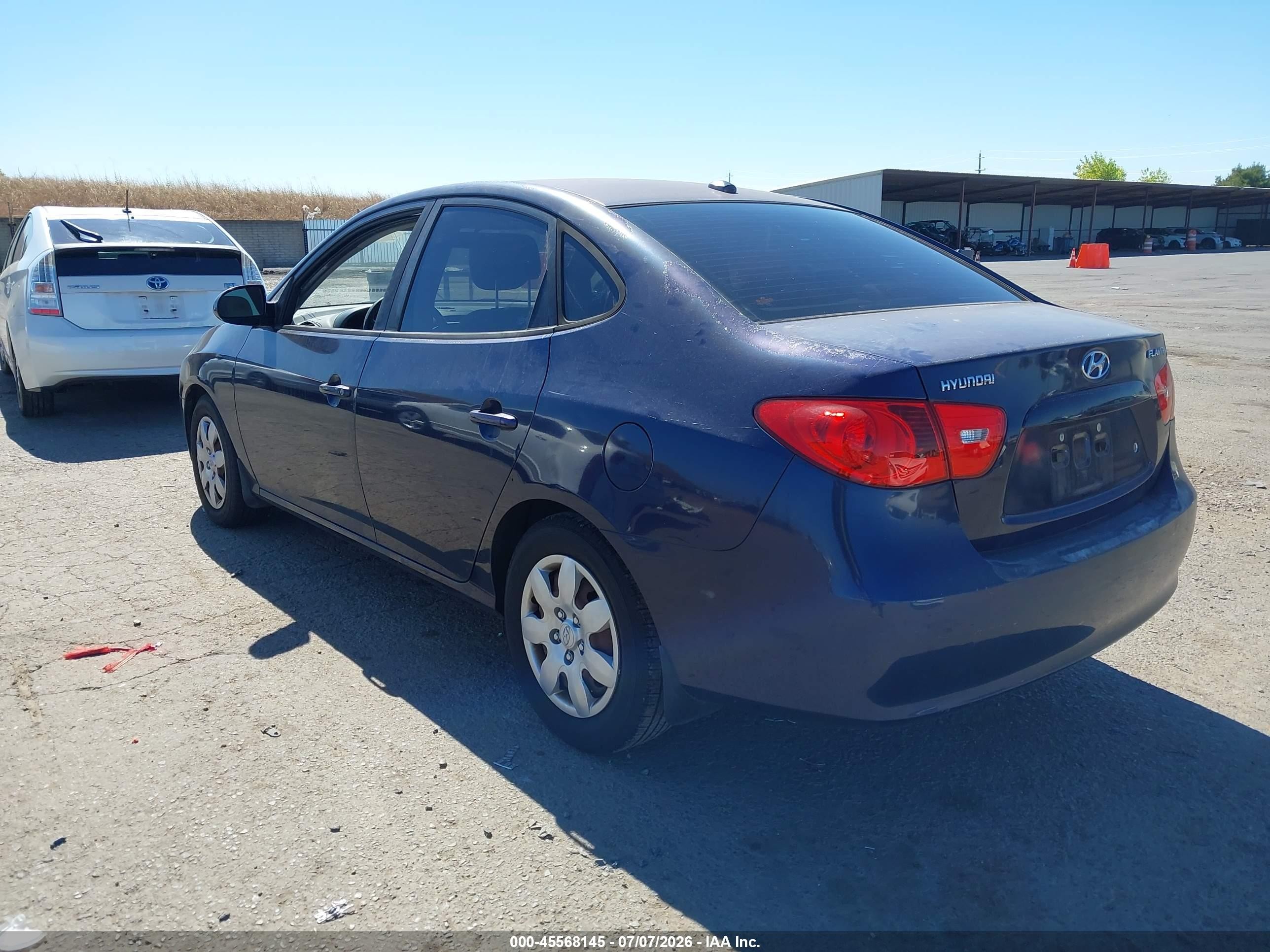 2008 Hyundai Elantra Gls/se Blue vin: KMHDU46D18U321522