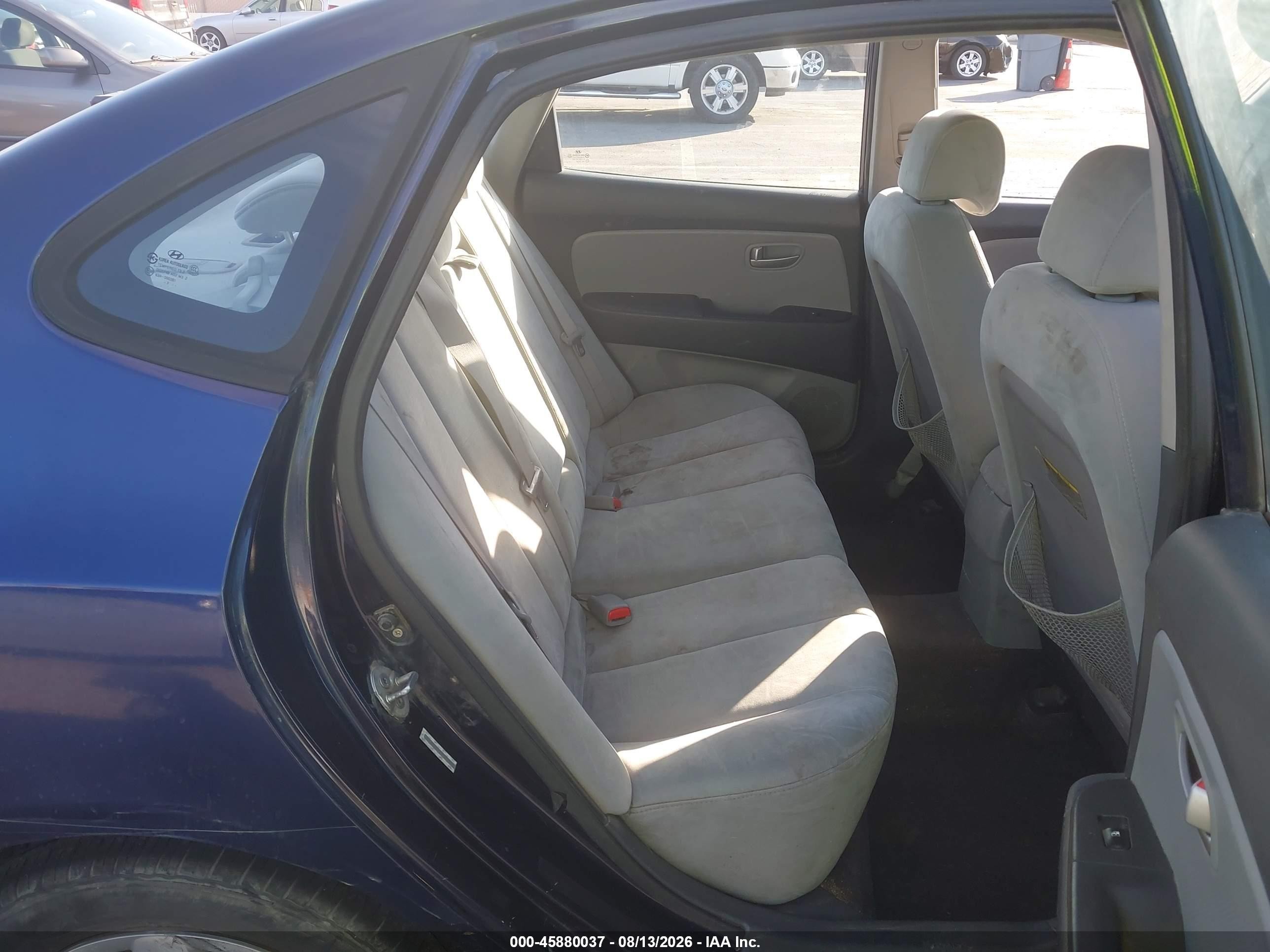 2008 Hyundai Elantra Gls/se Blue vin: KMHDU46D18U358084