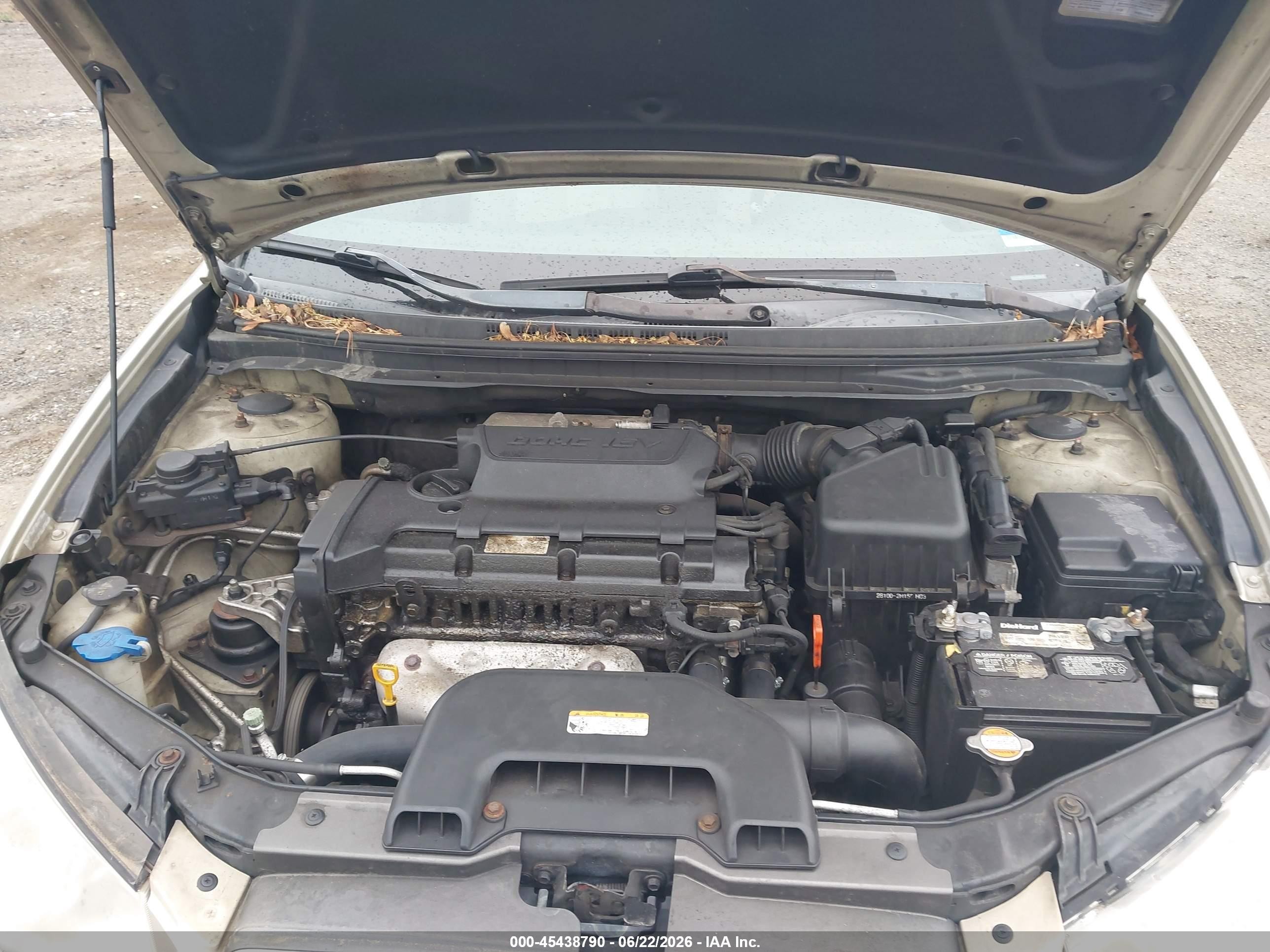 2008 Hyundai Elantra Gls/se Beige vin: KMHDU46D18U384944