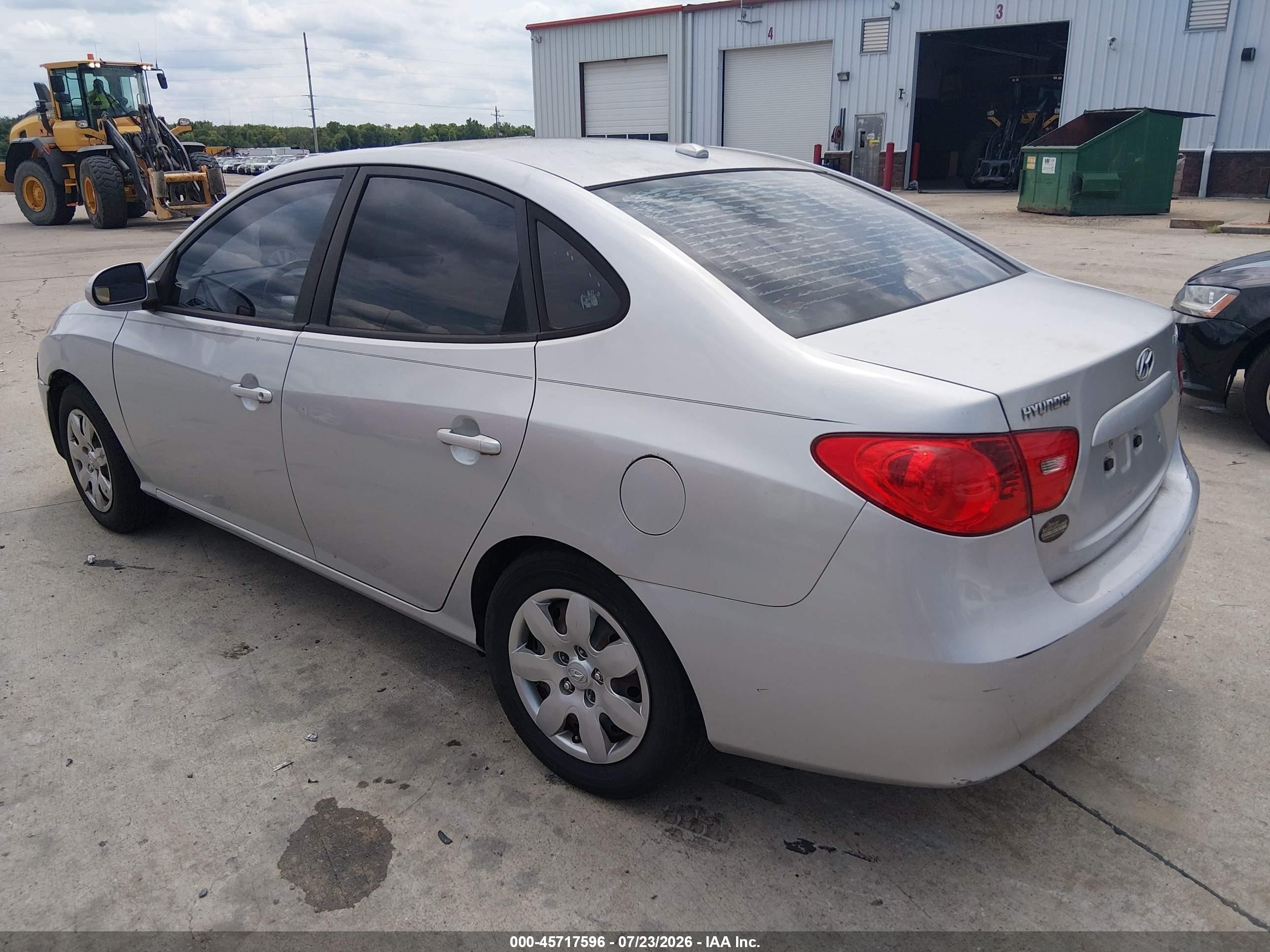 2008 Hyundai Elantra Gls/se Gray vin: KMHDU46D18U405954